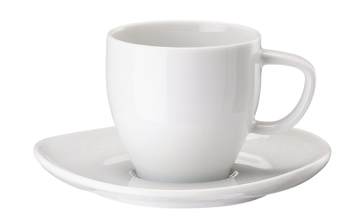 Tasse Junto Weiss Espressotasse mit Untertasse