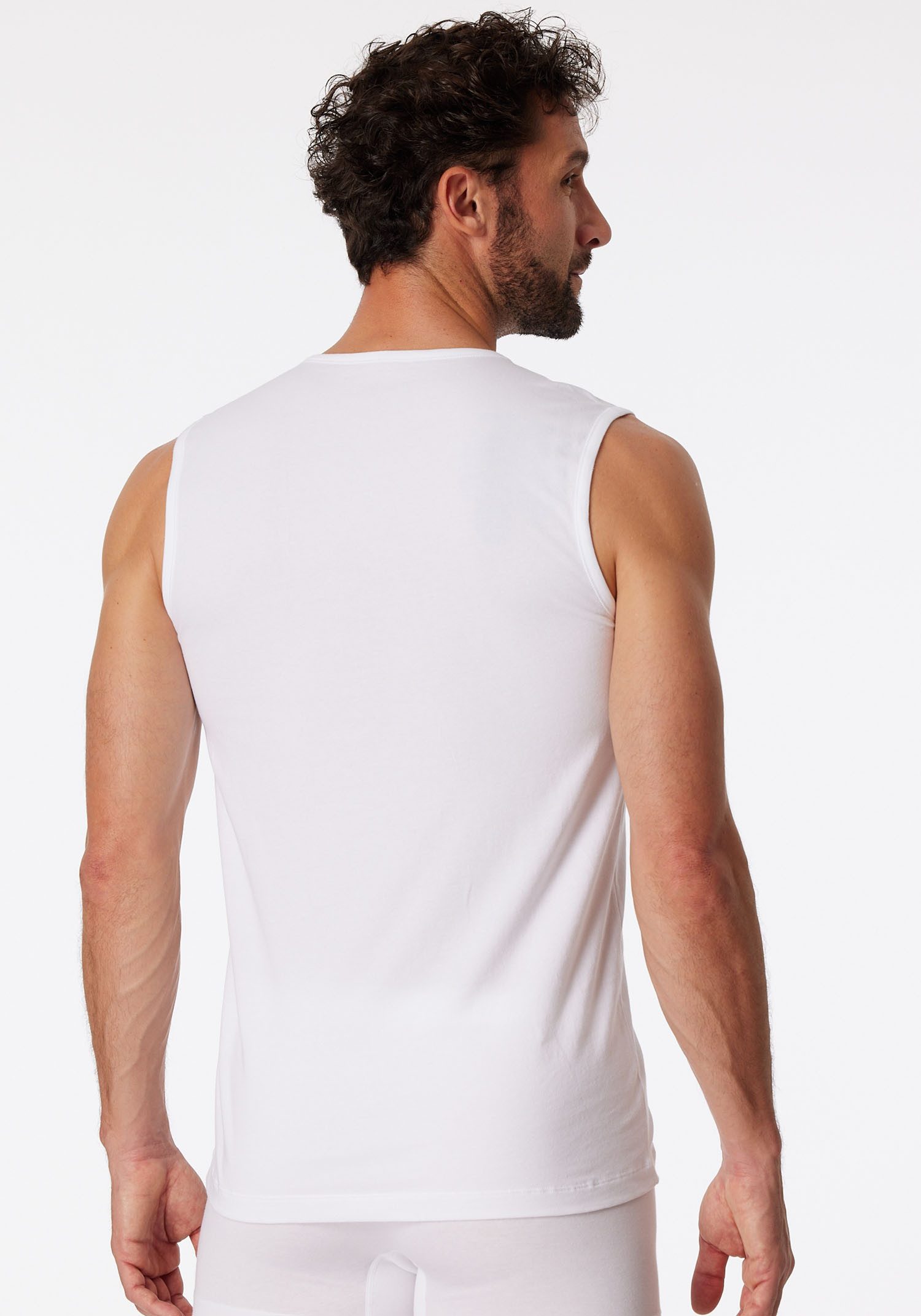 Schiesser Achselhemd 95/5 (2er-Pack) mit komfortablem Rundhals-Ausschnitt