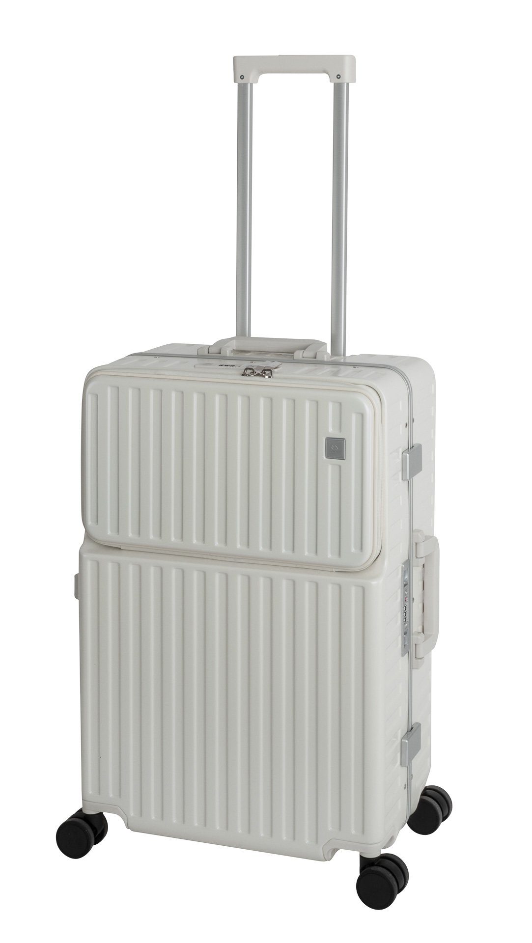 Travelhouse Hartschalen-Trolley Roma, 4 Rollen, USB Aluminium-Rahmen TSA Hartschale Ladebuchse Zahlenschloss