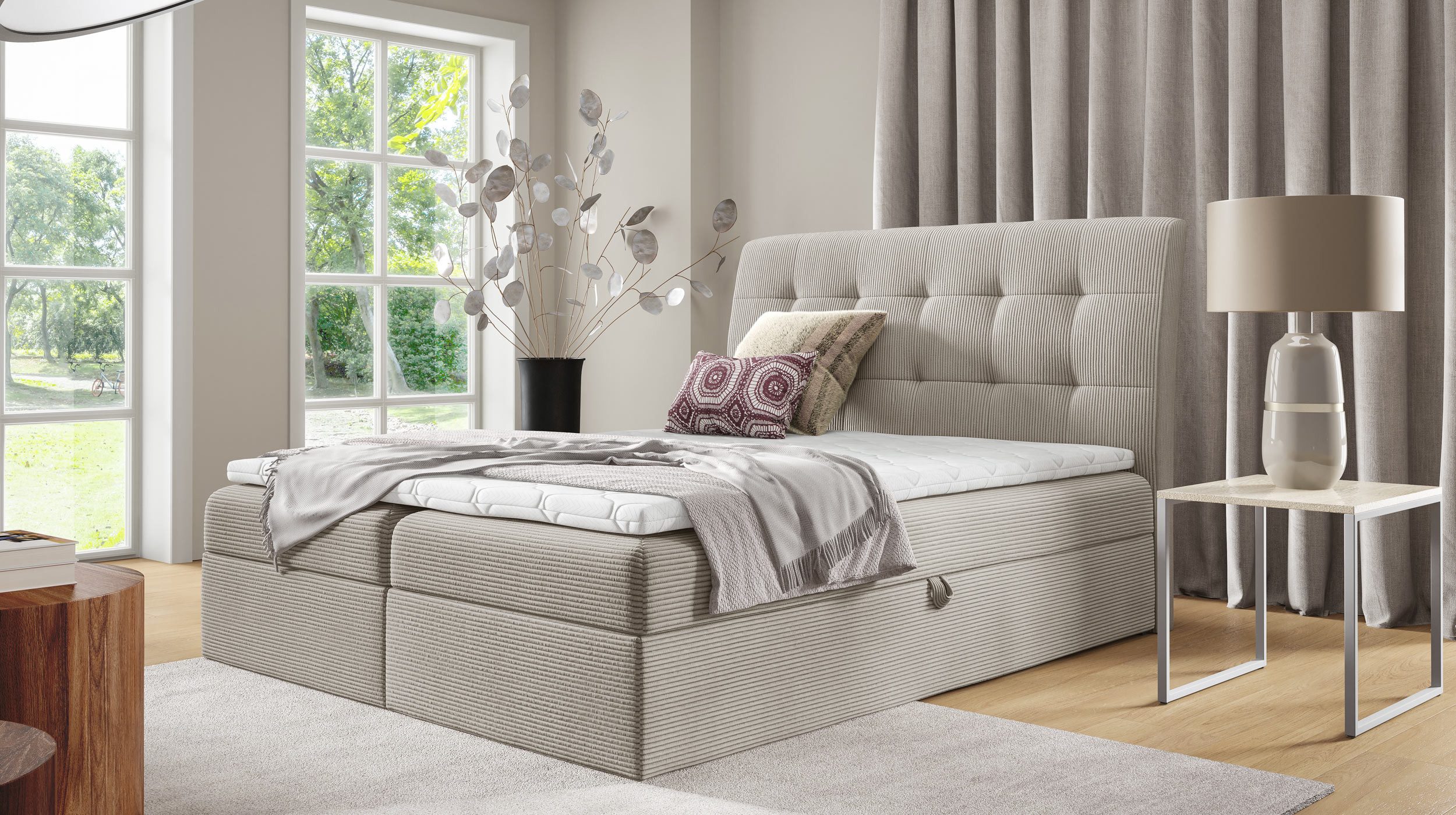 Massivart® Boxspringbett DIEGO 160 x 200 günstig online kaufen