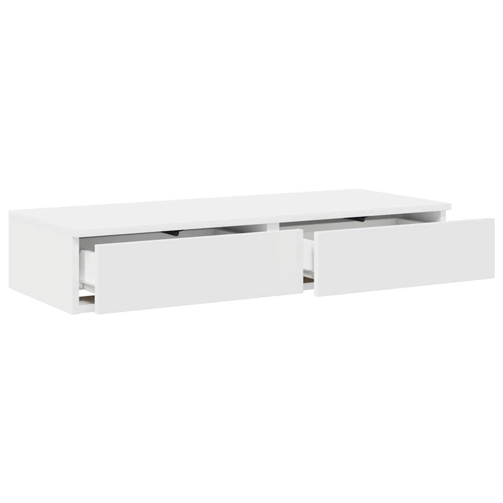 vidaXL Bett Bettschubladen Weiß 80 x 36,5 x 16,5 cm Holzwerkstoff (1-tlg) – Bild 5 von 5