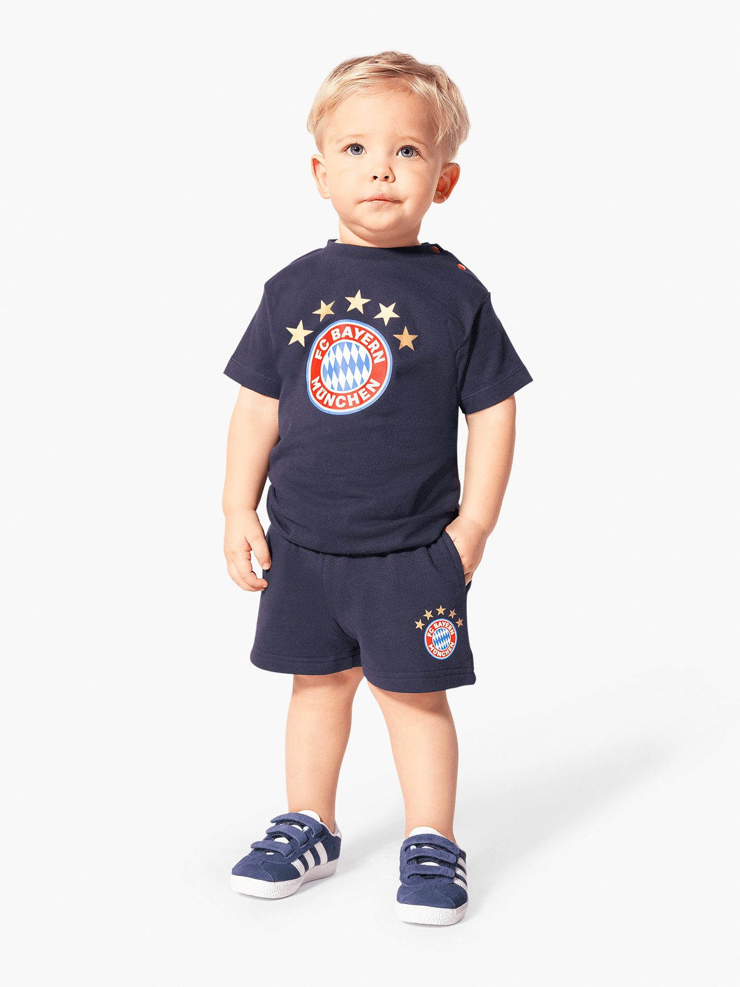 FC Bayern München T-Shirt FC Bayern München I T-Shirt Essential I Baby I Navy
