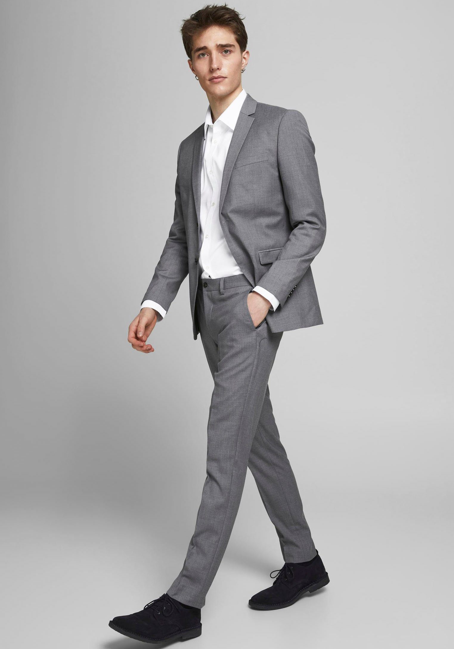 Jack & Jones Anzug JPRFRANCO SUIT NOOS Light Grey Melange