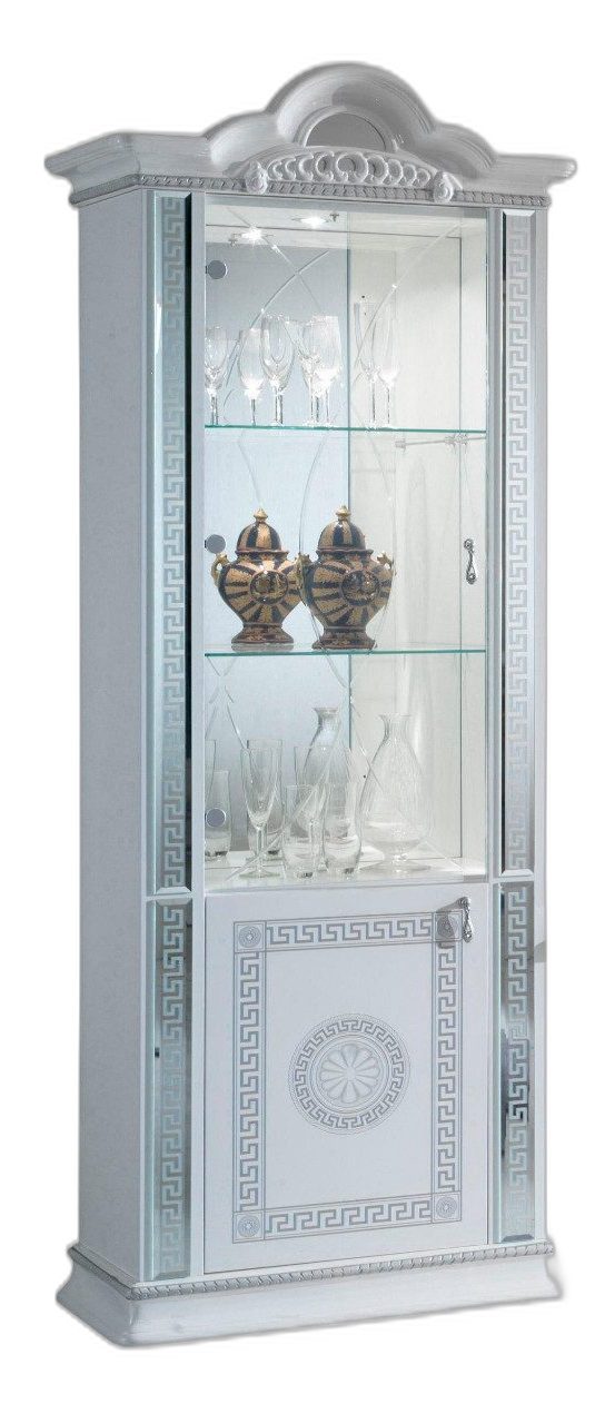 Xlmoebel Vitrine Elegante Vitrine Vitrinen Premium Schrank Holz Italienisch (1-St., Glasvitrine) Hergestellt in Europa