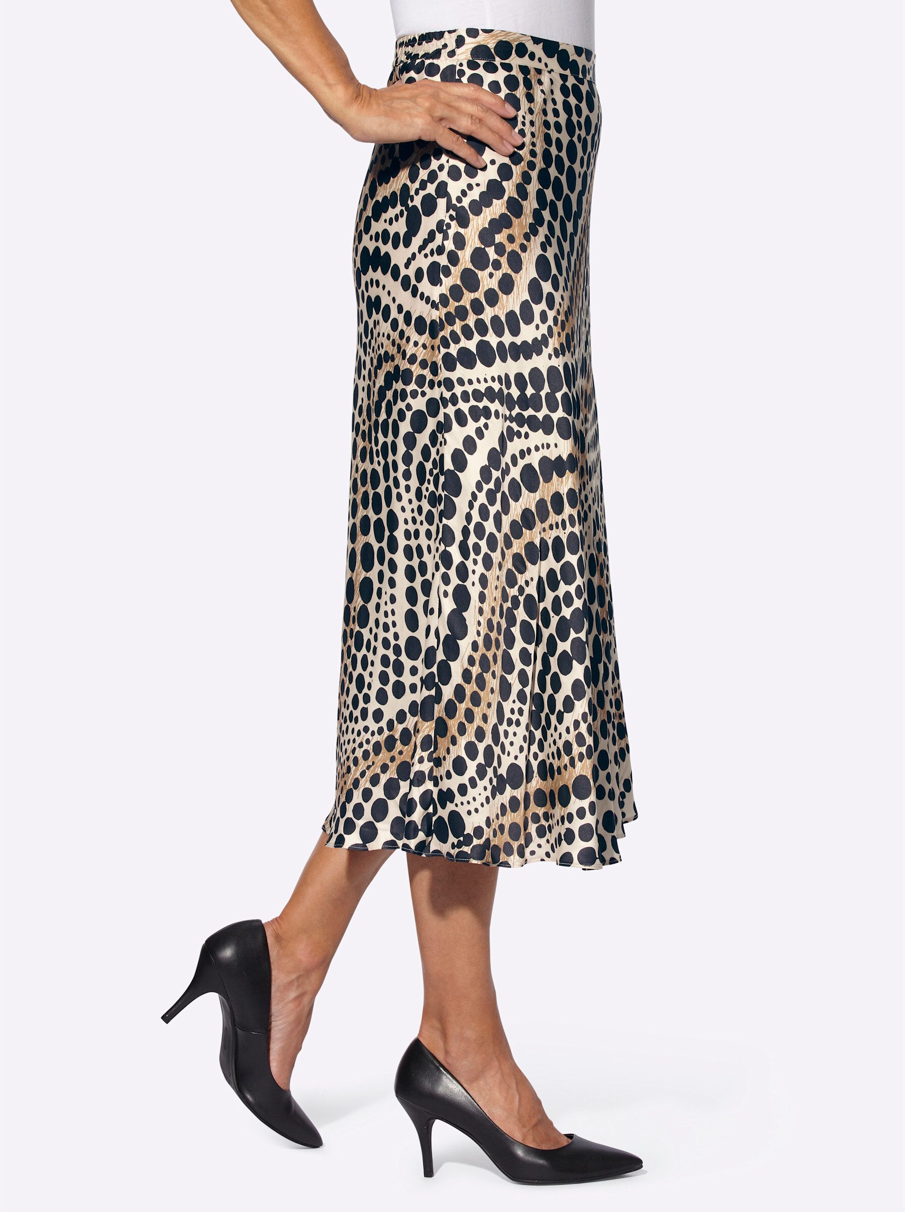 Witt A-Linien-Rock Satinrock . günstig online kaufen