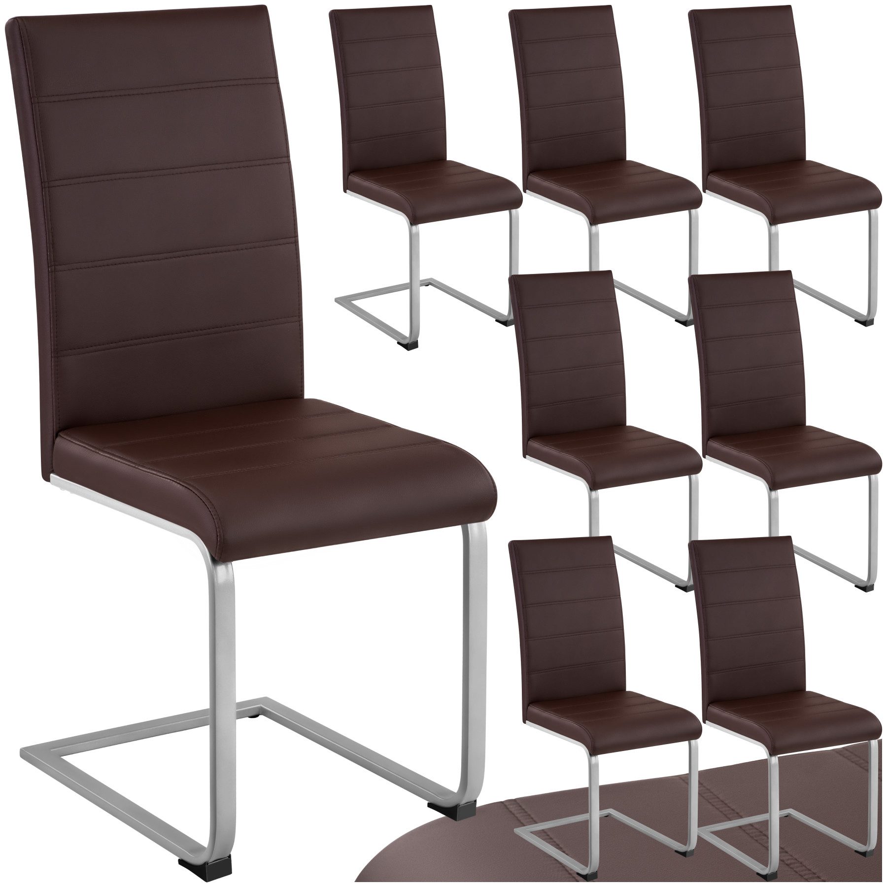 tectake Esszimmerstuhl Set Schwingstuhl (Set, 8 günstig online kaufen