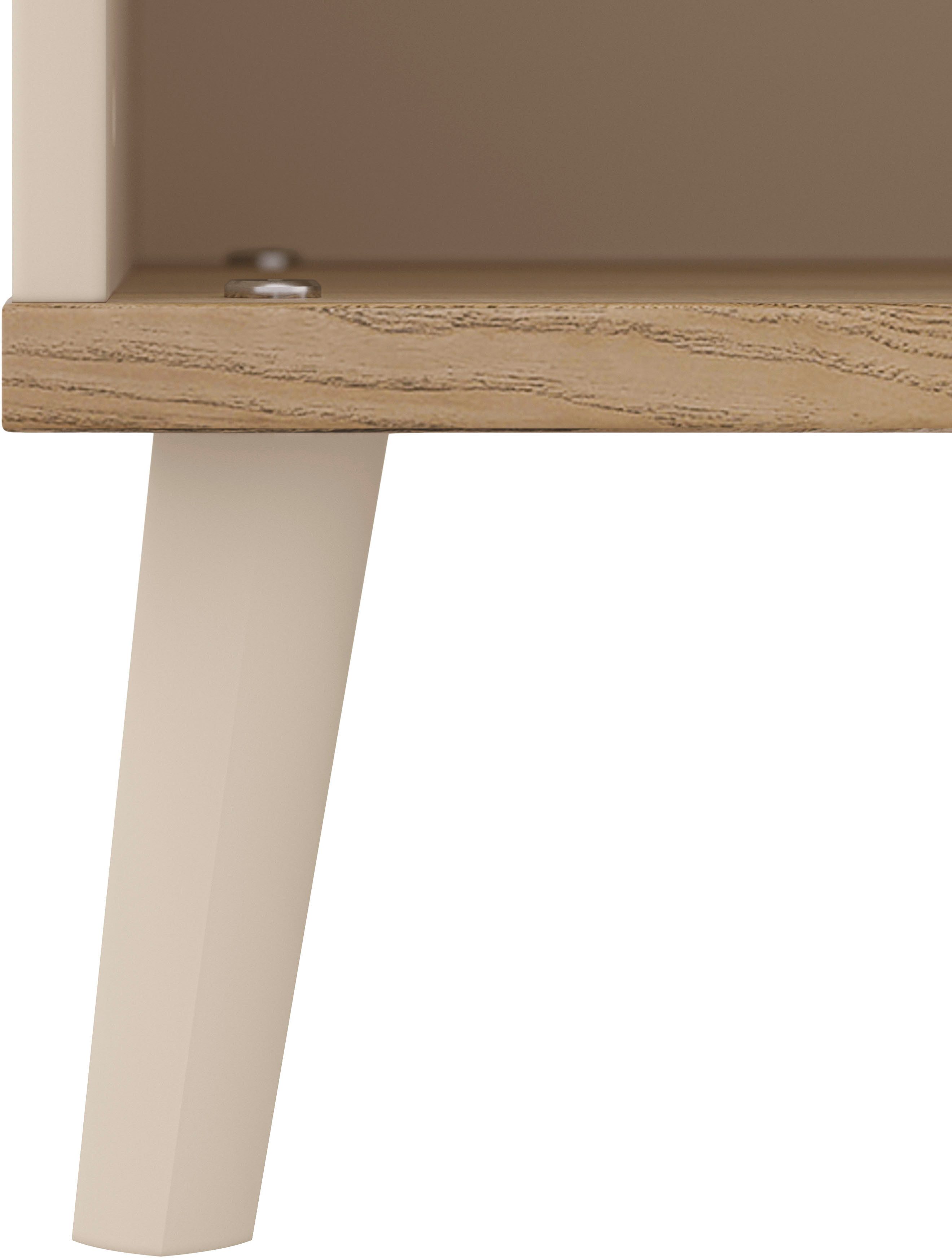 YUNY by PAIDI Sideboard HAZEL in Beige, 6 offene Fächer (B/H/T ca. 123/87/38 cm), modernes & stabiles Regal aus Holz, offenes Standregal – Bild 3 von 4