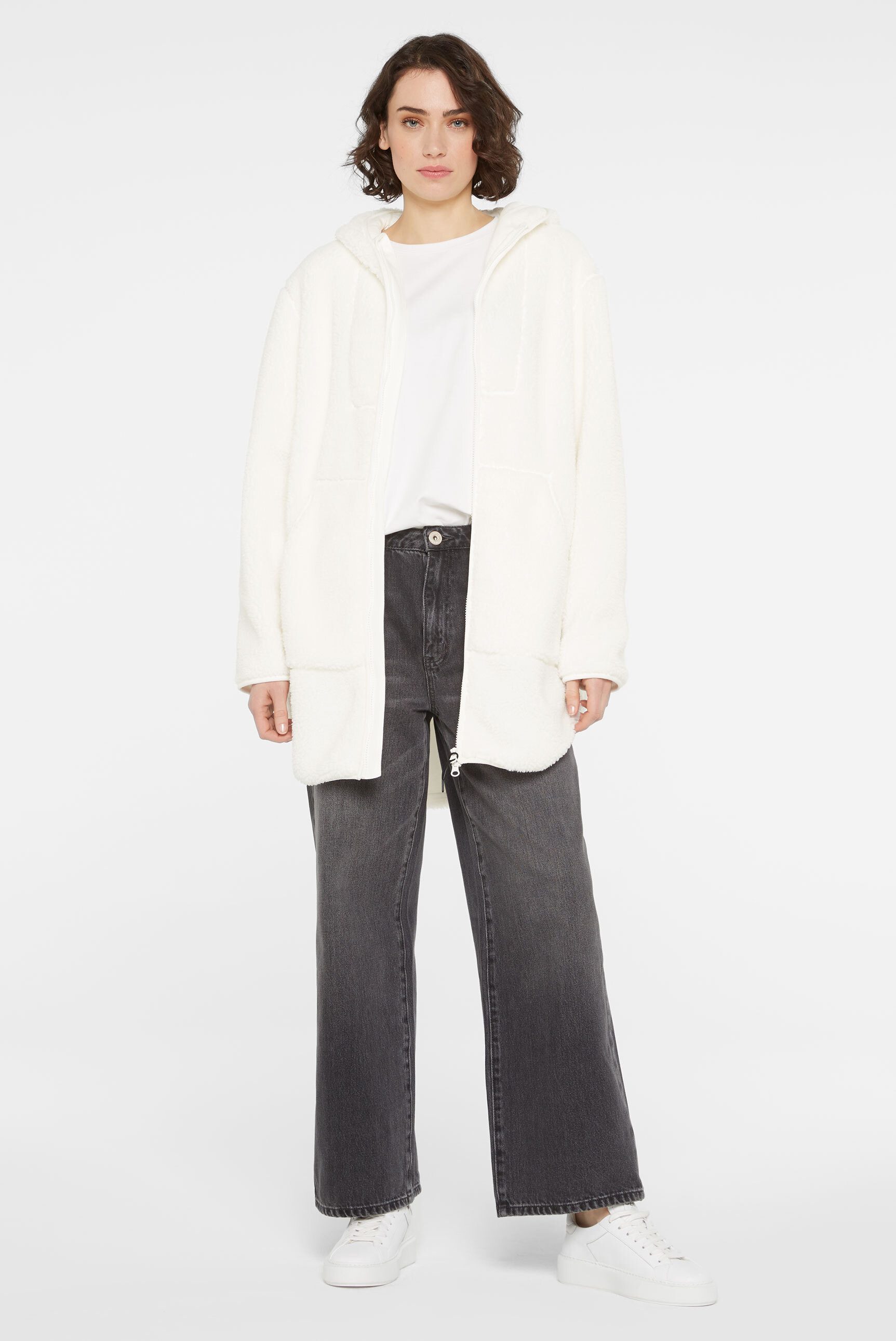 SENSES.THE LABEL Kapuzensweatjacke mit Zwei-Wege-Reißverschluss – Bild 4 von 5