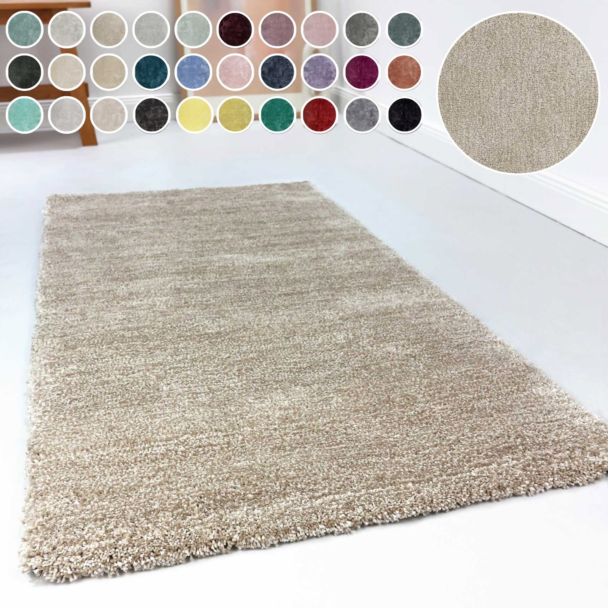 Esprit Hochflor-Teppich Relaxx ESP-4150, rechteckig, Höhe: 25 mm, Wohnzimmer, sehr große Farbauswahl, weicher dichter Hochflor