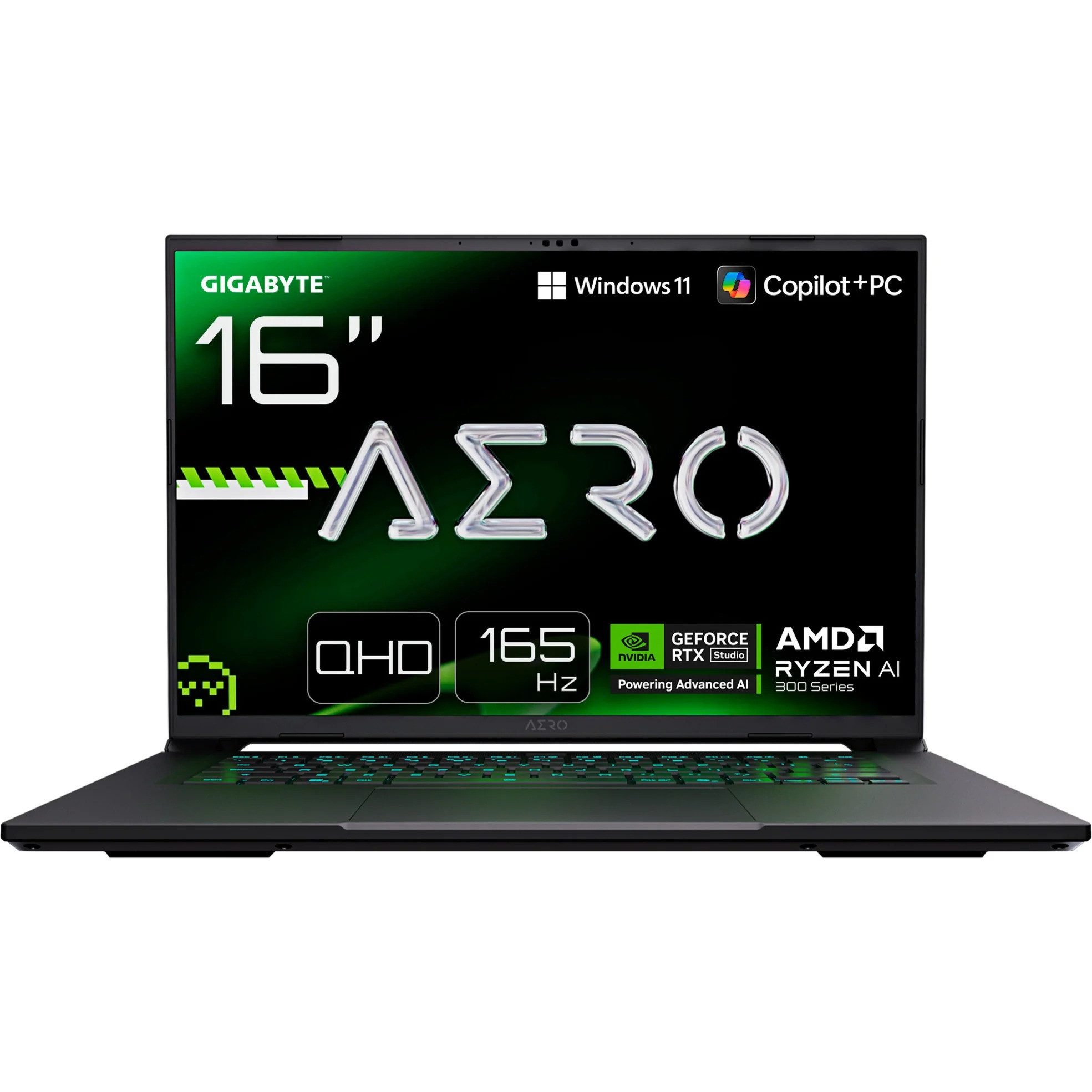 Gigabytes Aero X16 1WH AMD Ryzen AI 7 350 RTX5070 32GB RAM Laptop Gaming-Notebook (40,6 cm/16 Zoll, AMD Ryzen AI 7 350, GeForce RTX 5070, 32 GB, 1000 GB SSD, Copilot Taste RGB Tastatur Dolby Atmos)