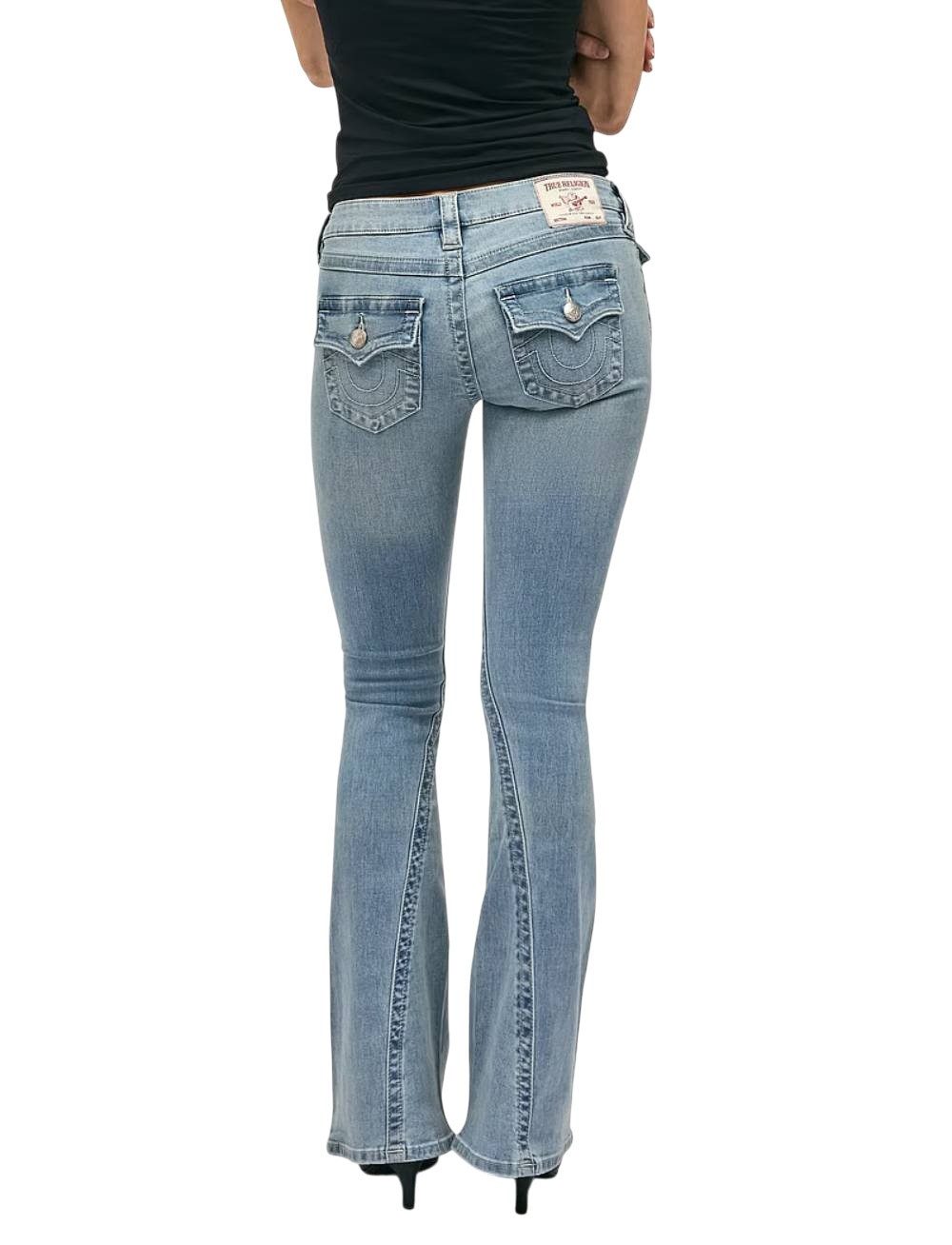 True Religion Schlagjeans Jeans True Religion Joey Low Rise Flare Ausgestellter Schnitt