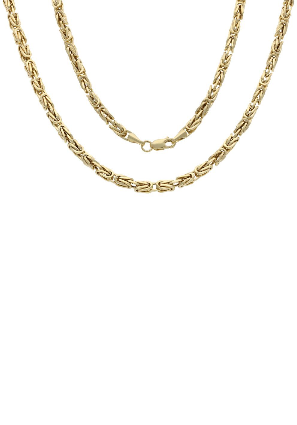 Firetti Königskette Schmuck Geschenk Gold 375 Halsschmuck Halskette Goldkette Königskette, zu Kleid, Shirt, Jeans, Sneaker! Anlass Geburtstag Weihnachten | Königsketten