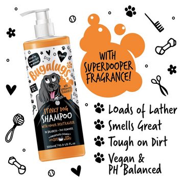 Bugalugs Tiershampoo Bugalugs Hundeshampoo Stinky Dog 500 ml, 500 ml, (1-St), ph neutral, Hunde Shampoo, Lake District
