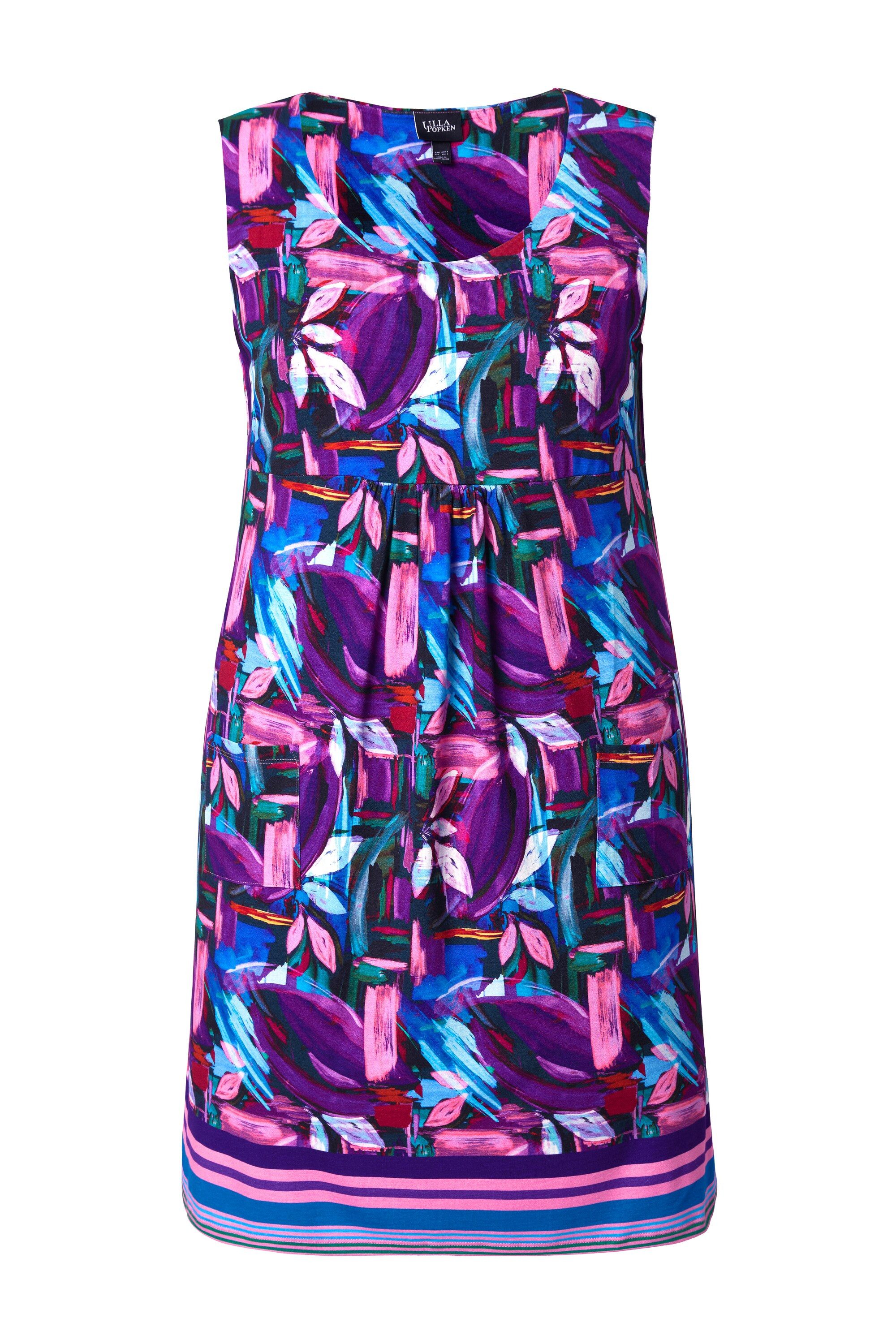 Ulla Popken Jerseykleid Jerseykleid bedruckt A-Linie günstig online kaufen