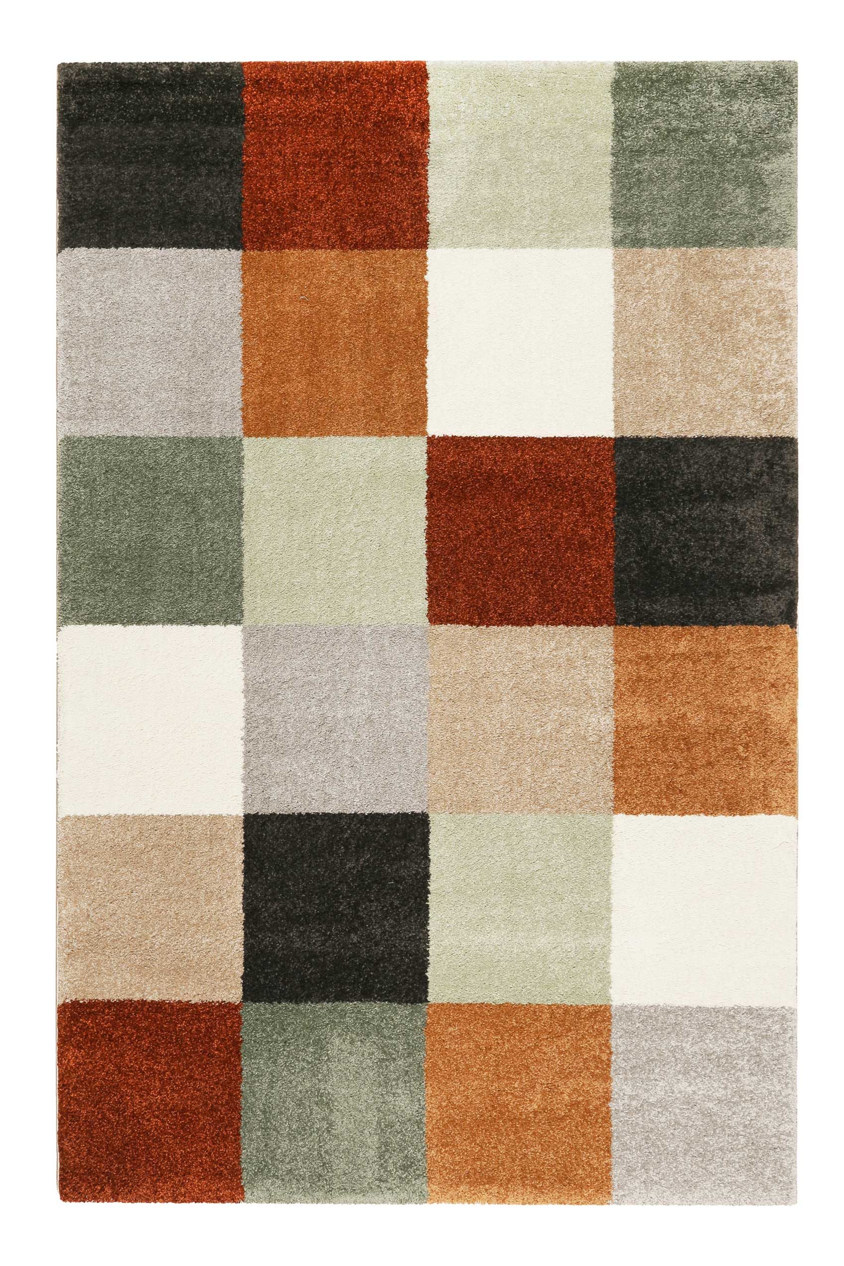Esprit Teppich California, rechteckig, Höhe: 13 mm, Kurzflorteppich, Modern, kariert, gewebt, farbig, stilvoll, farbenfroh