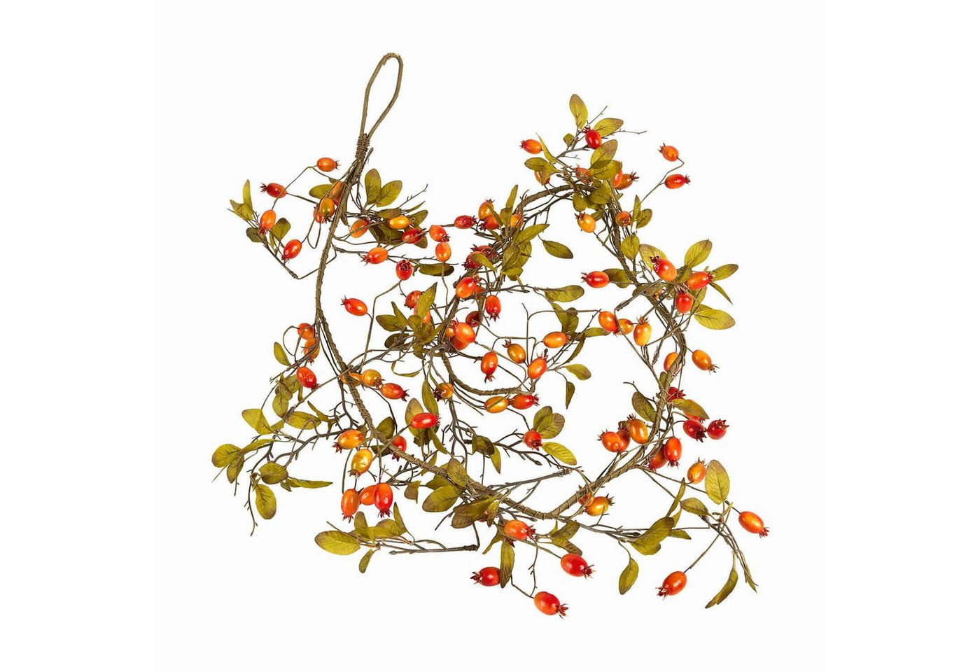 Kunstgirlande Girlande Silovar braun/grün/rot, Mirabeau, Höhe 183.0 cm