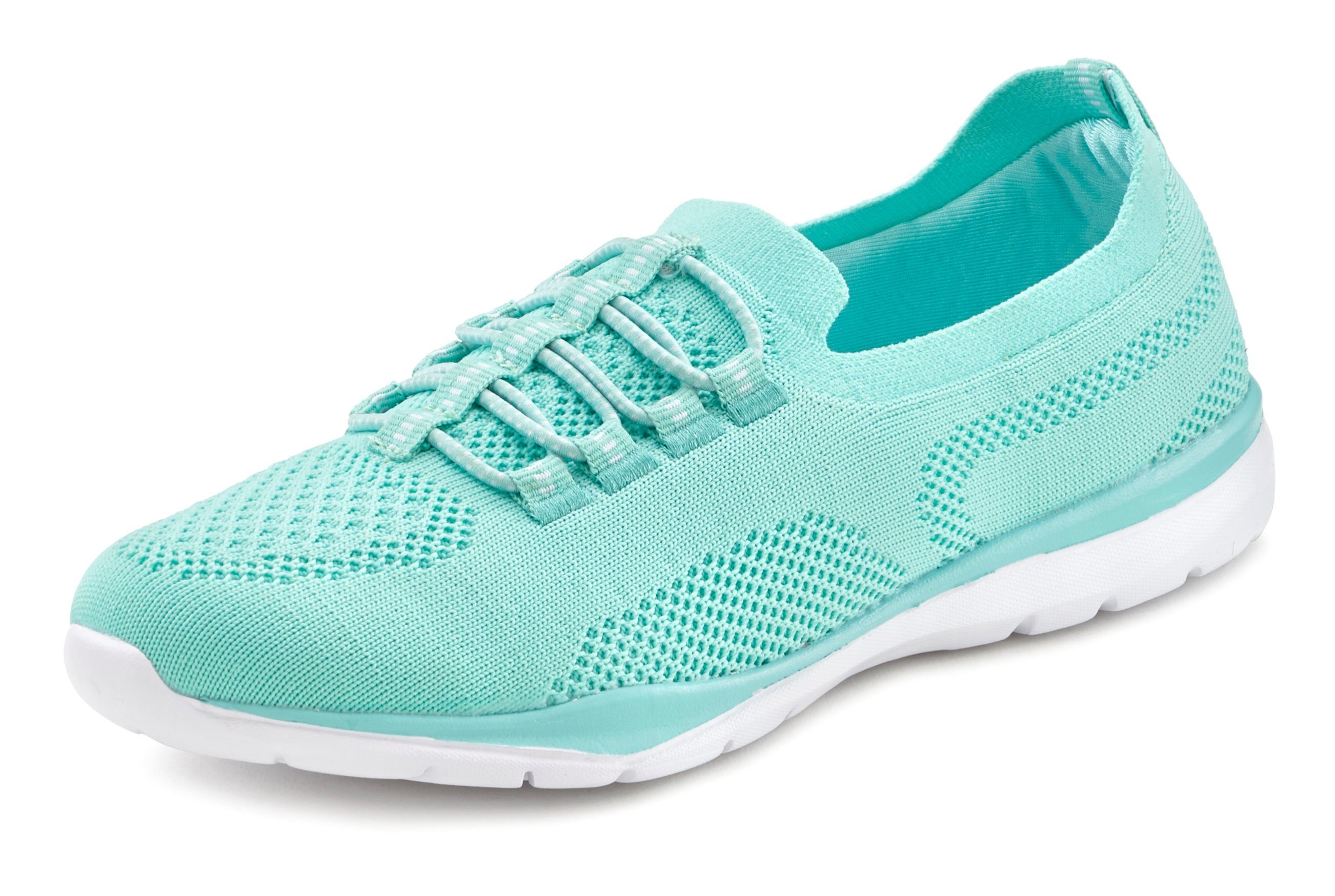 LASCANA Slipper, Halbschuh, Slip-On-Sneaker, Sneaker aus leichtem Textil-Material VEGAN