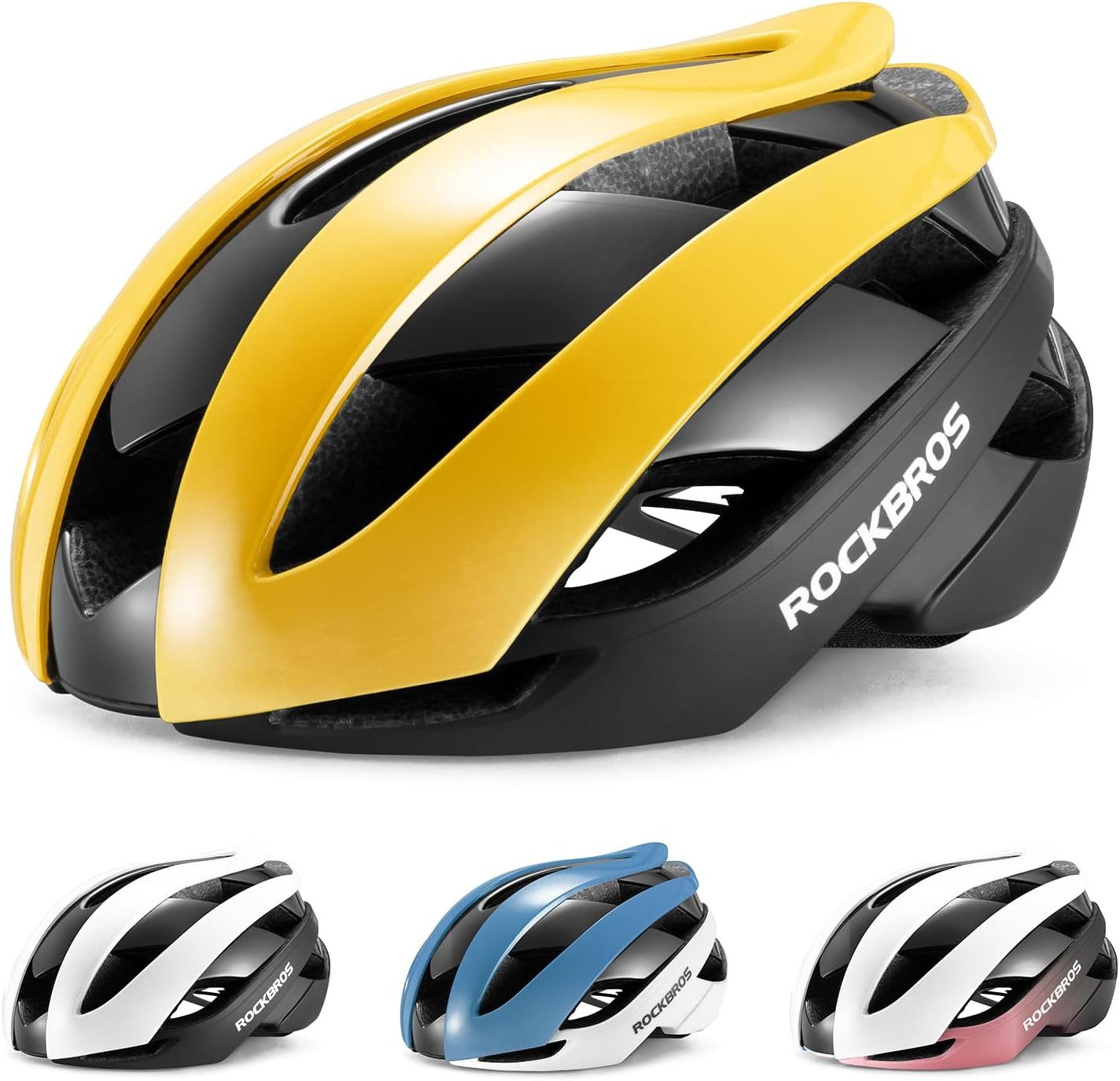 ROCKBROS Fahrradhelm Verstellbarer leichter Radhelm Größe M/L 55-61 cm 4 Farben