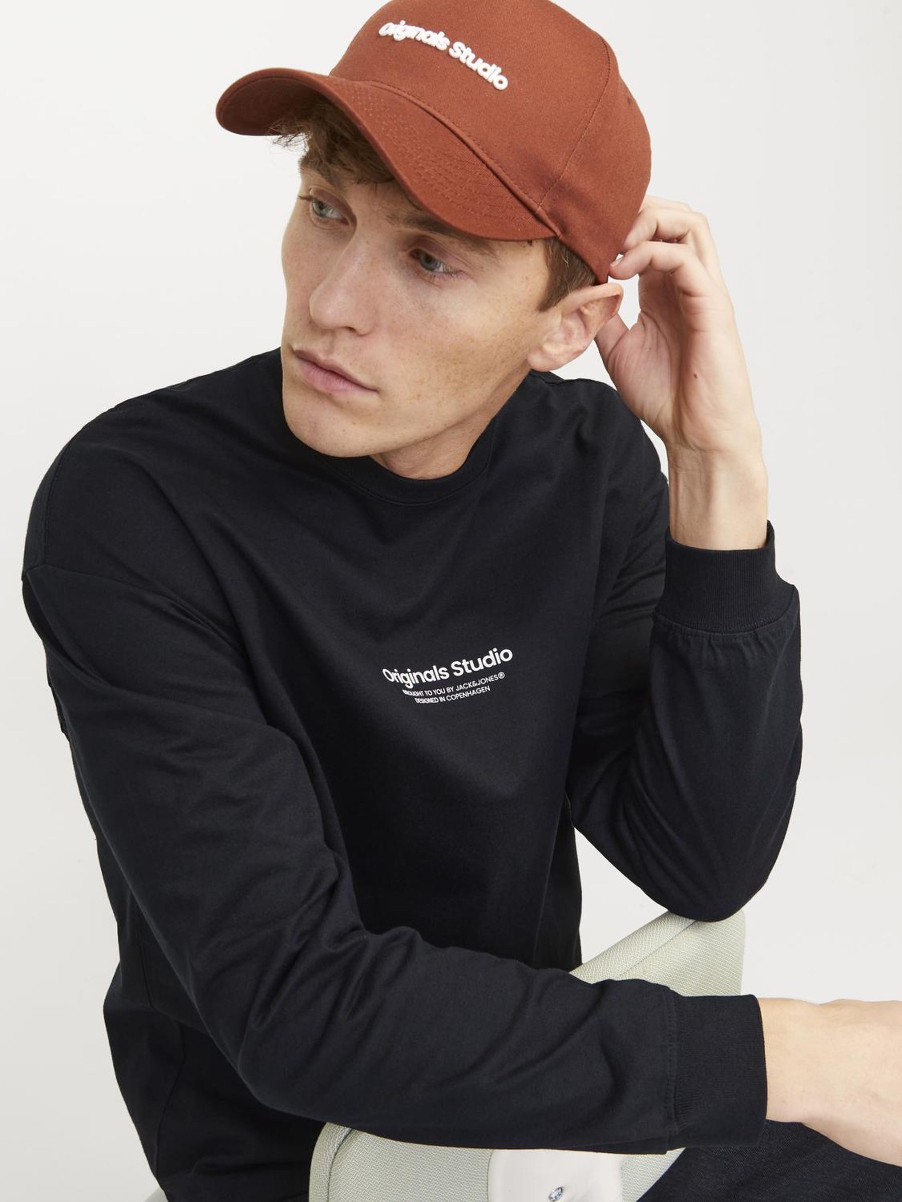 Jack & Jones Langarmshirt JORVESTERBRO TEE LS CREW NECK NOOS