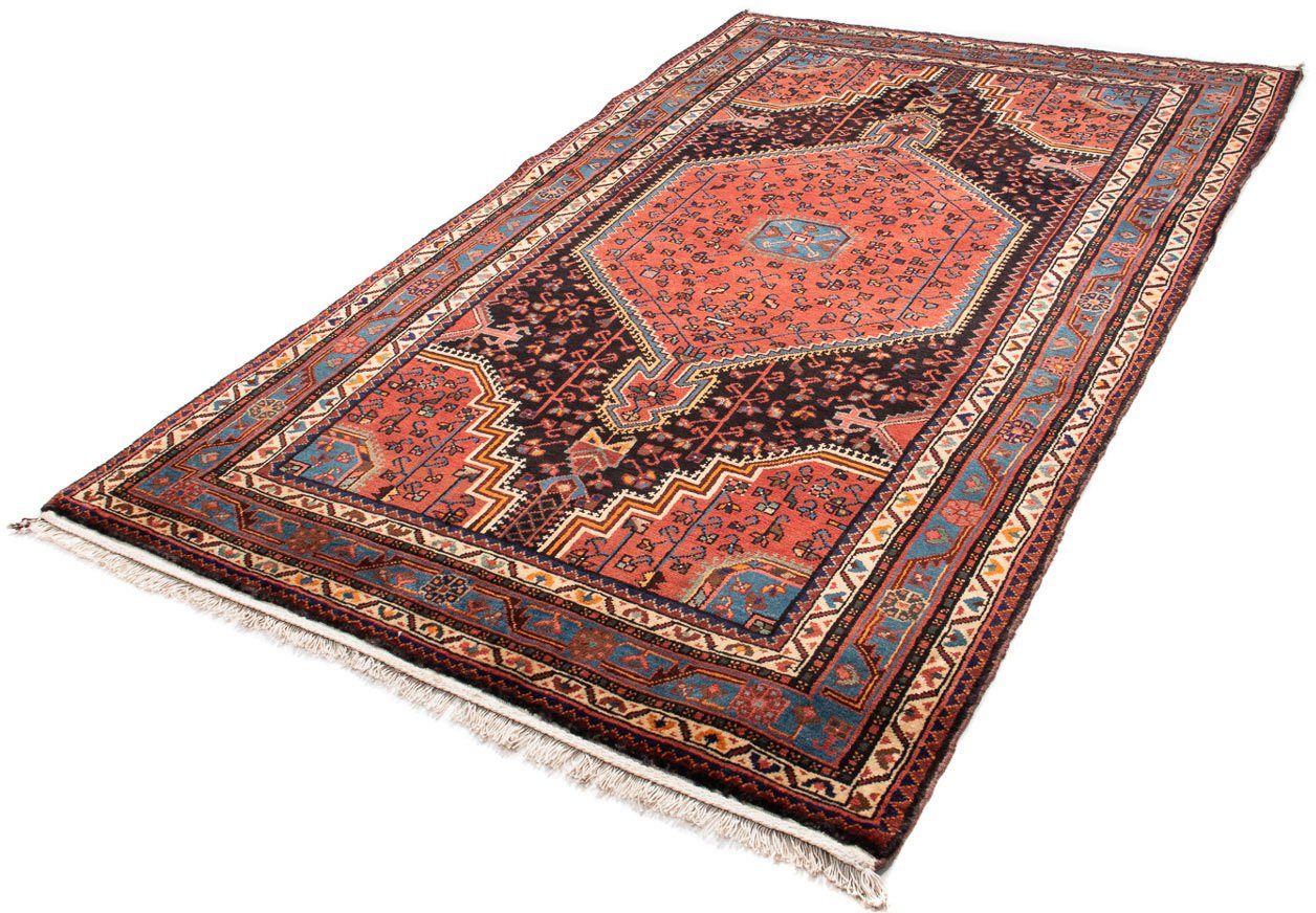 Orientteppich Perser - Nomadic - 226 x 139 cm - dunkelblau, morgenland, rechteckig, Höhe: 10 mm, Wohnzimmer, Handgeknüpft, Einzelstück mit Zertifikat