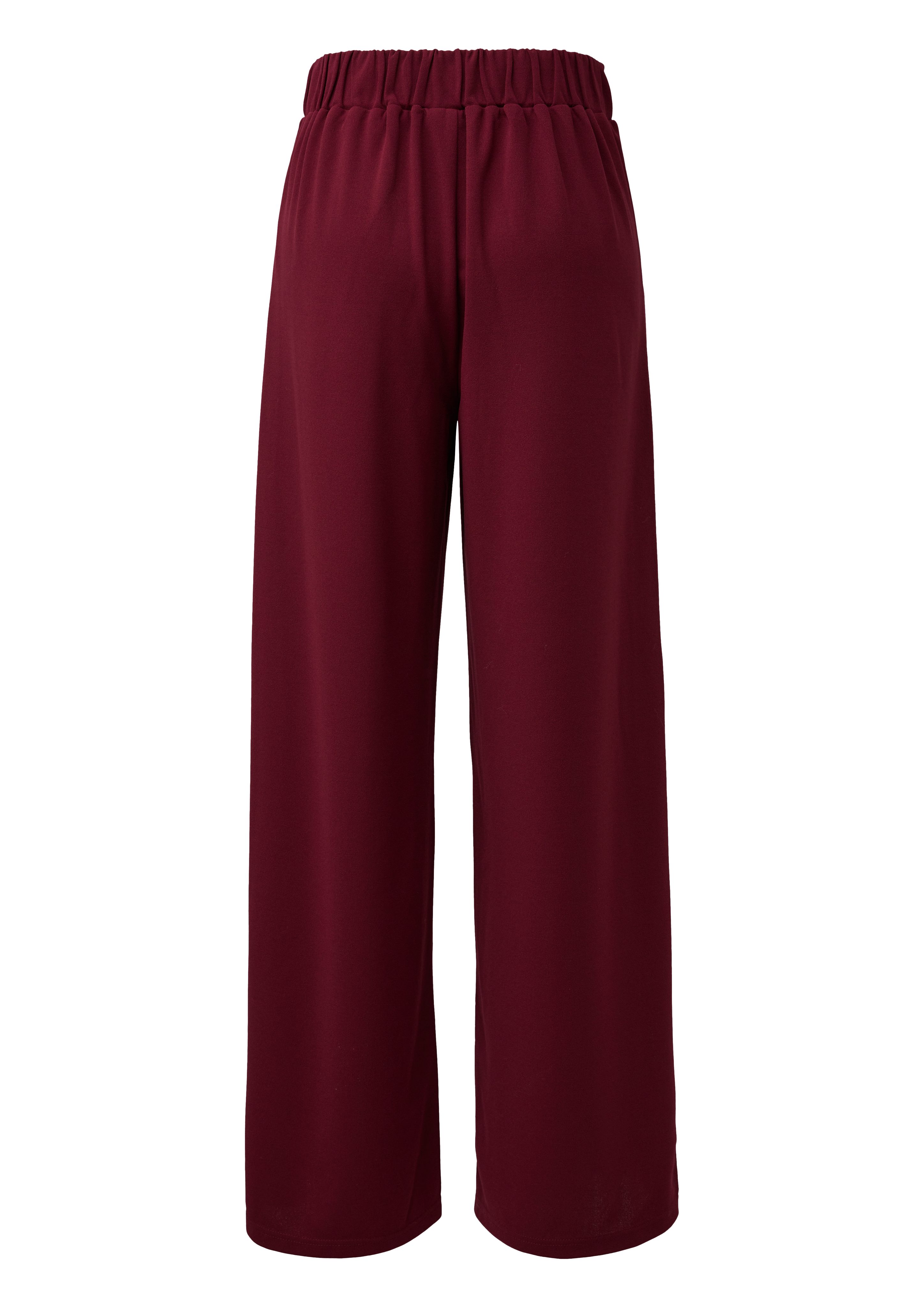 QS Stoffhose Wide-Leg Hose aus Interlockjersey günstig online kaufen