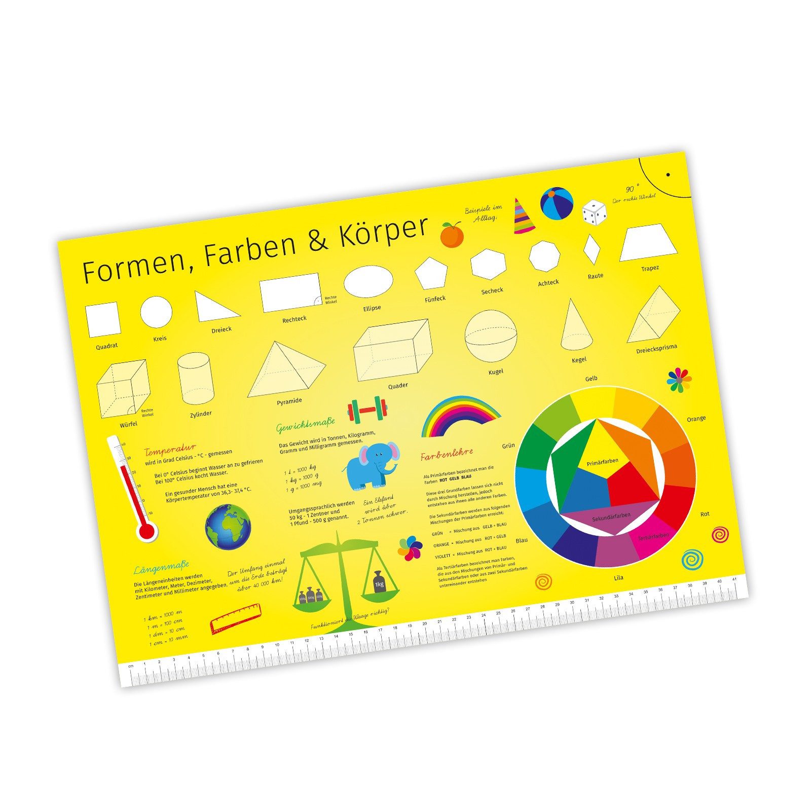nikima Poster Kinder Lernposter Formen, Farben günstig online kaufen