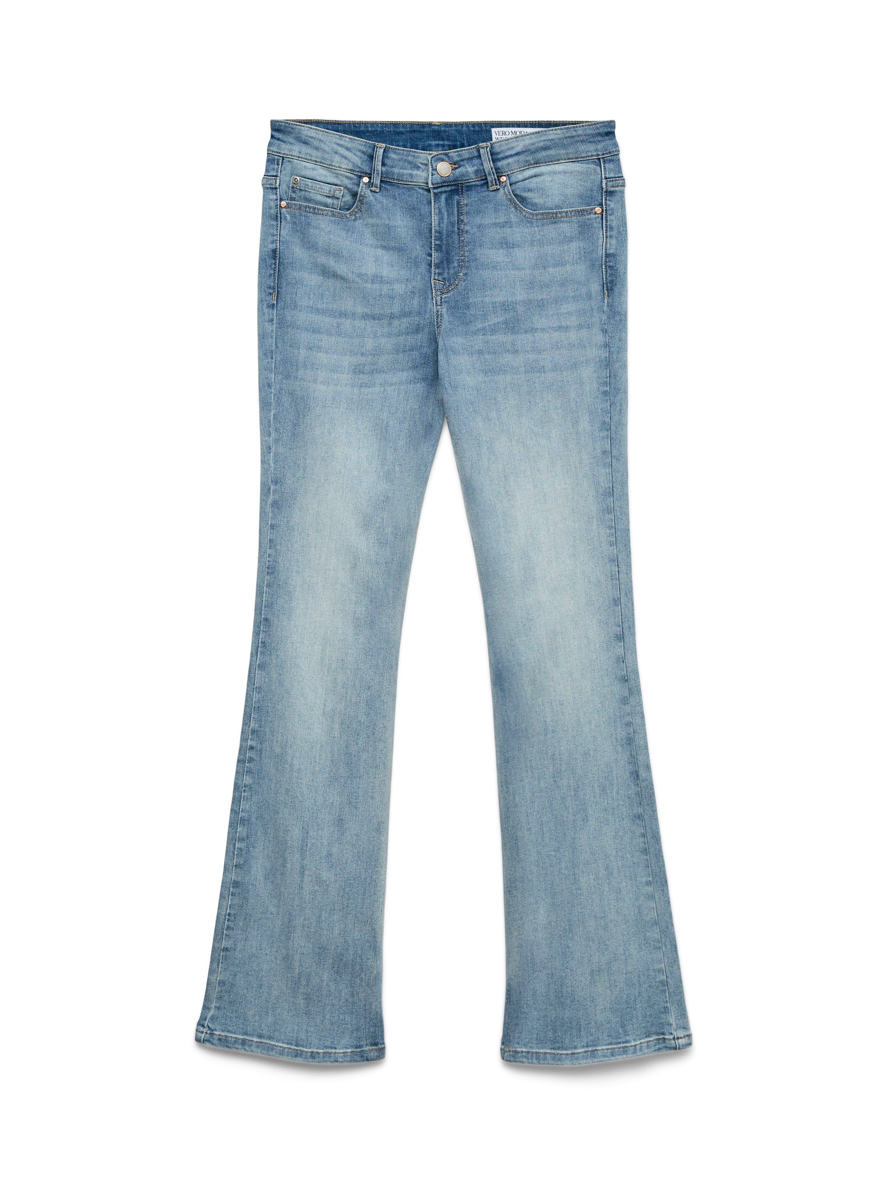 Vero Moda Bootcut-Jeans VMFLASH MR FLARED POCKET JNS RA3043 NOOS