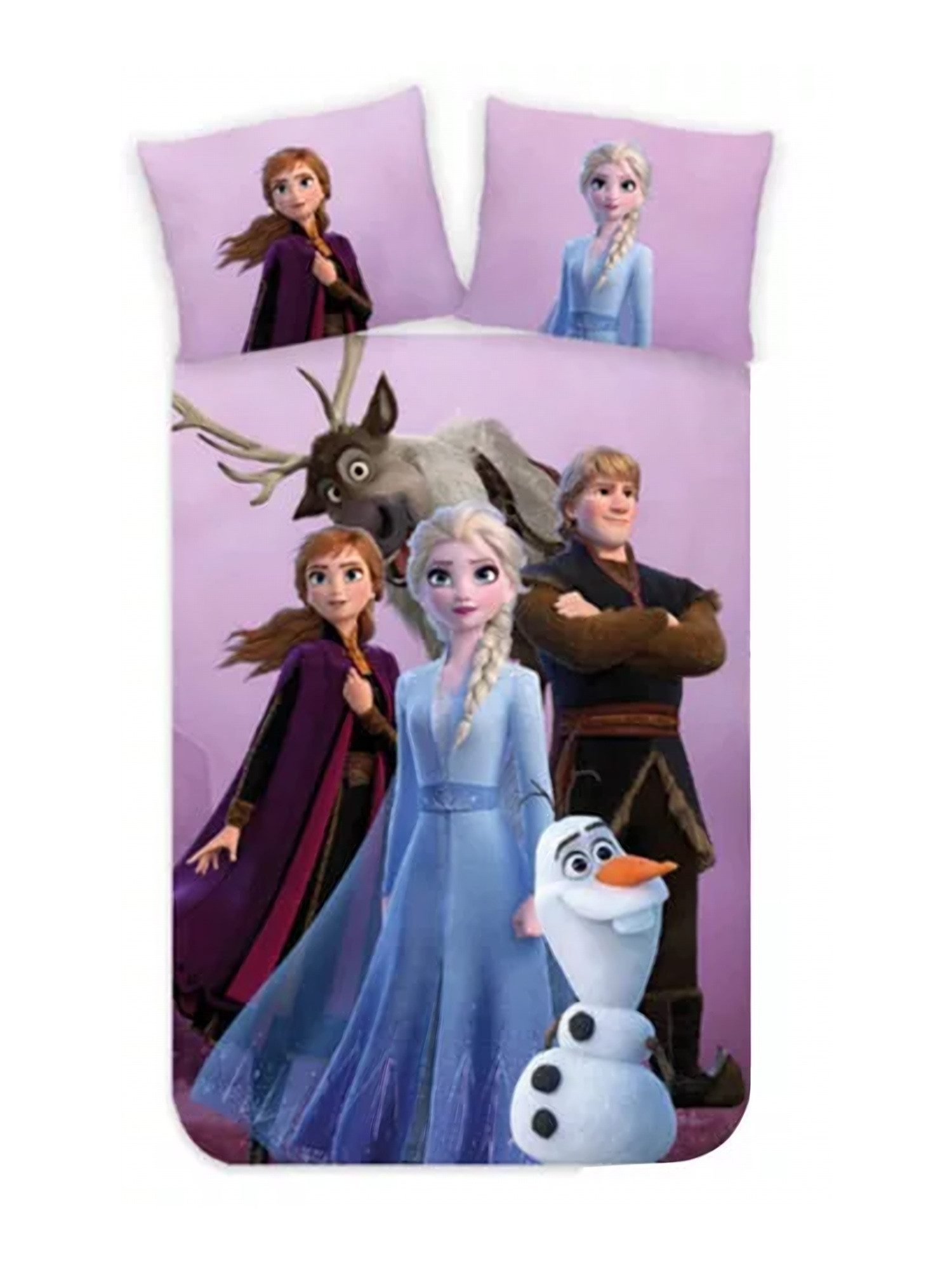 Disney Frozen Kinderbettwäsche Disney Frozen Kinderbettwäsche Friendship 100x140 cm 40x45 cm, 2 teilig