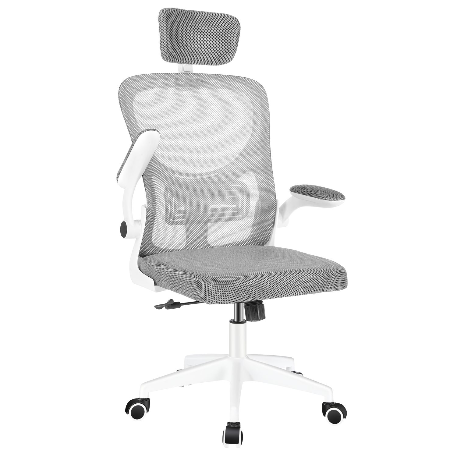 oyajia Bürostuhl Schreibtischstuhl mit Verstellbarer Kopfstütze, Armlehnen, günstig online kaufen