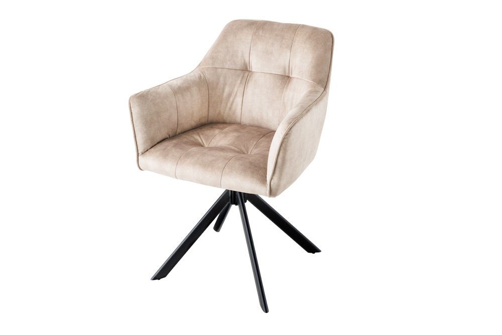 riess-ambiente Esszimmerstuhl LOFT champagner / schwarz (Einzelartikel, 1 S günstig online kaufen