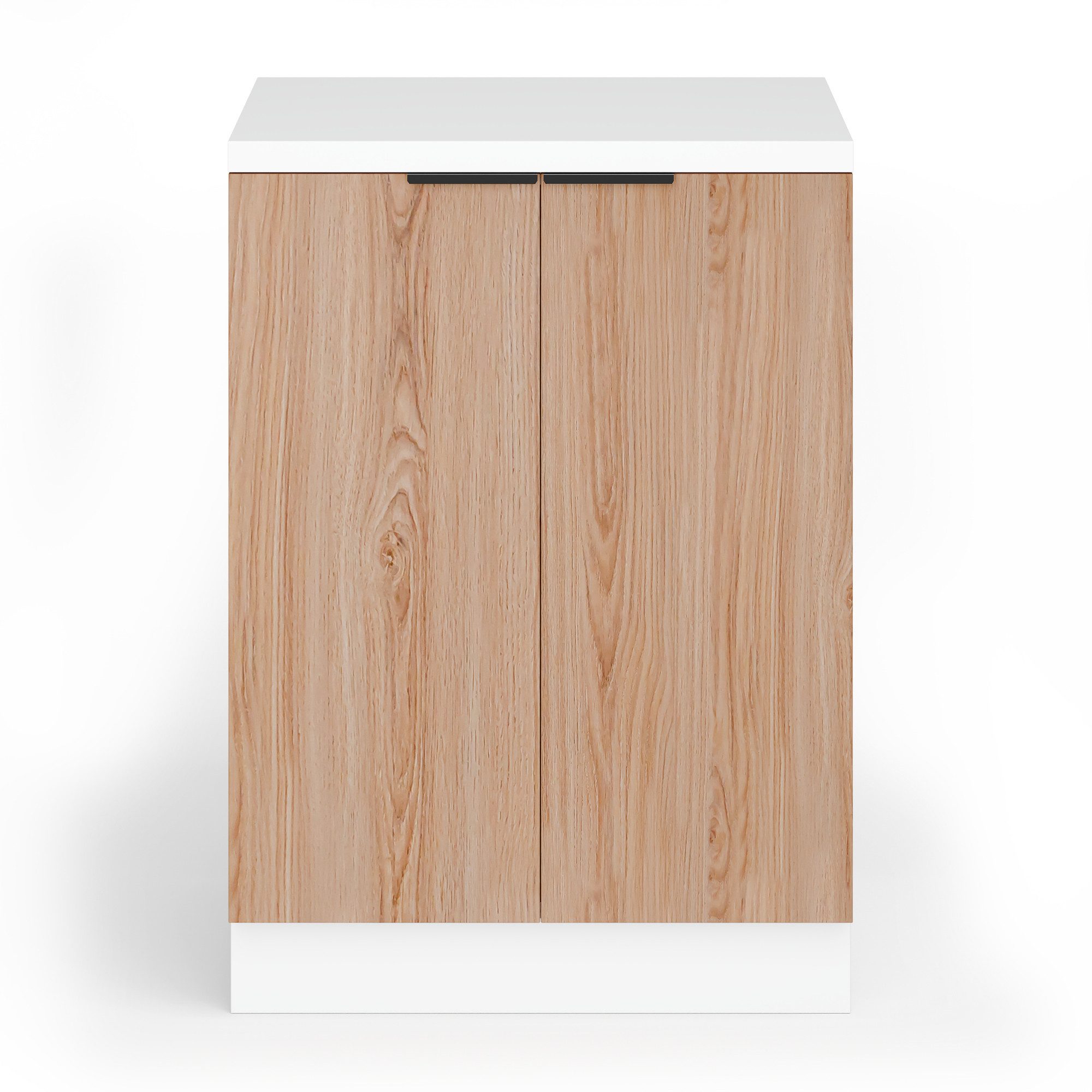 blumfeldt Spülenunterschrank WoodVista (Set) Unterschrank Schubladen 60cm Metallgriff Arbeitsplatte