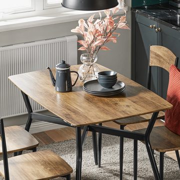 SoBuy Essgruppe OGT49, Esstisch mit 4 Stühlen Bistrotisch Stehtisch Küchentisch Bartisch-Set