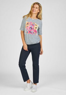 Rabe T-Shirt mit lebhaftem Blumen-Frontprint