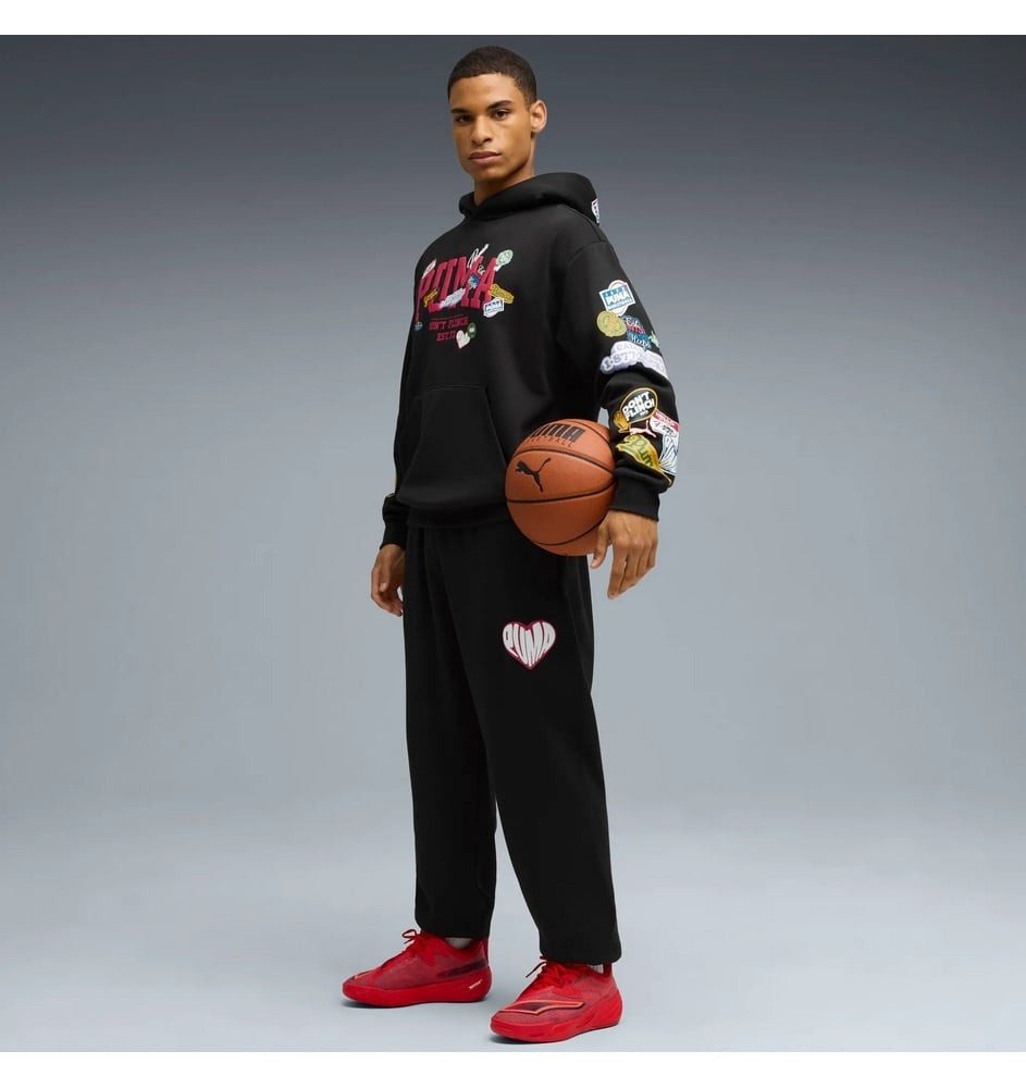 PUMA Hallen-Indoorschuhe All-Pro 2 (Basketball) rot Herren Badmintonschuh