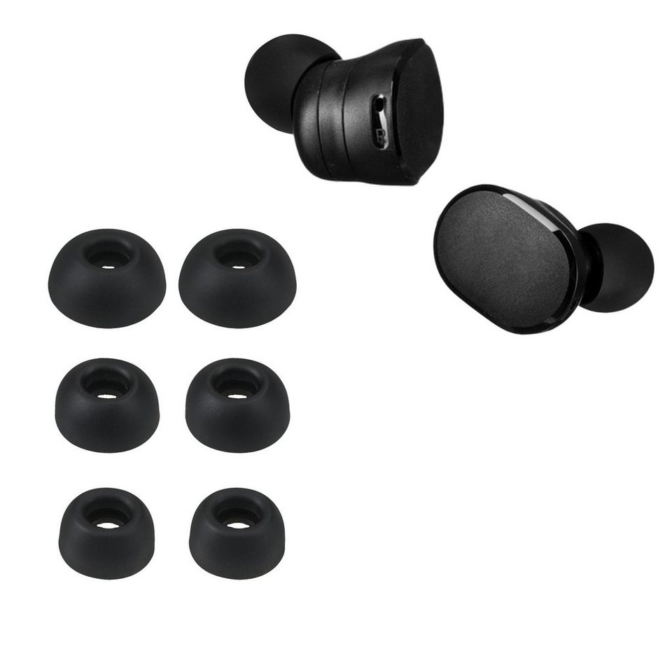 kwmobile 6x Polster für JBL Tune 130 NC TWS HiFi-Kopfhörer (3 Größen -  Silikon Ohrstöpsel In-Ear Kopfhörer)