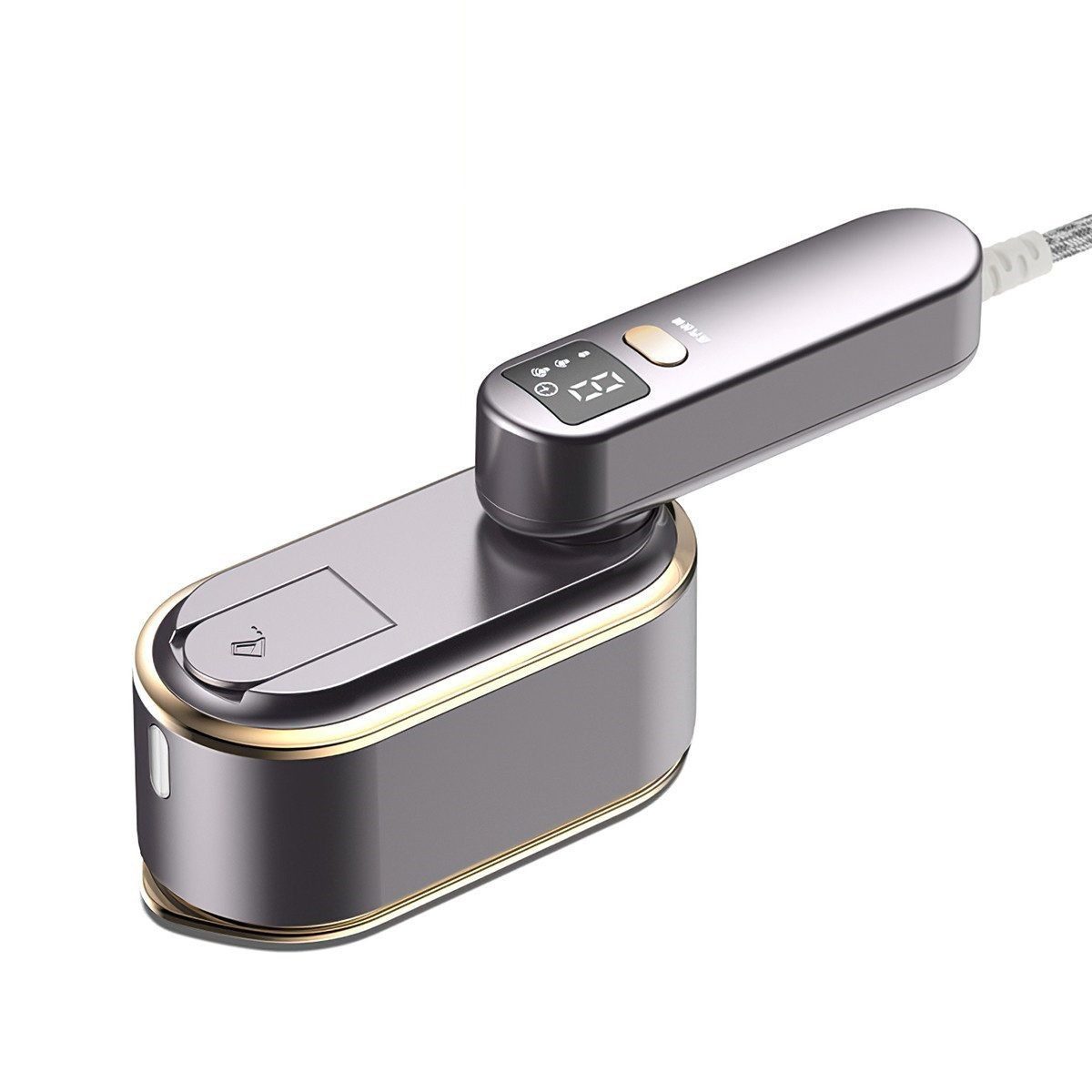 AURIVION Dampfbürste Dampfbürste Dampfglätter, 1200 W 10 Sekunden, 1200 W, Vorheizen Sterilisieren, Intelligente Digitalanzeige Dampfbürste