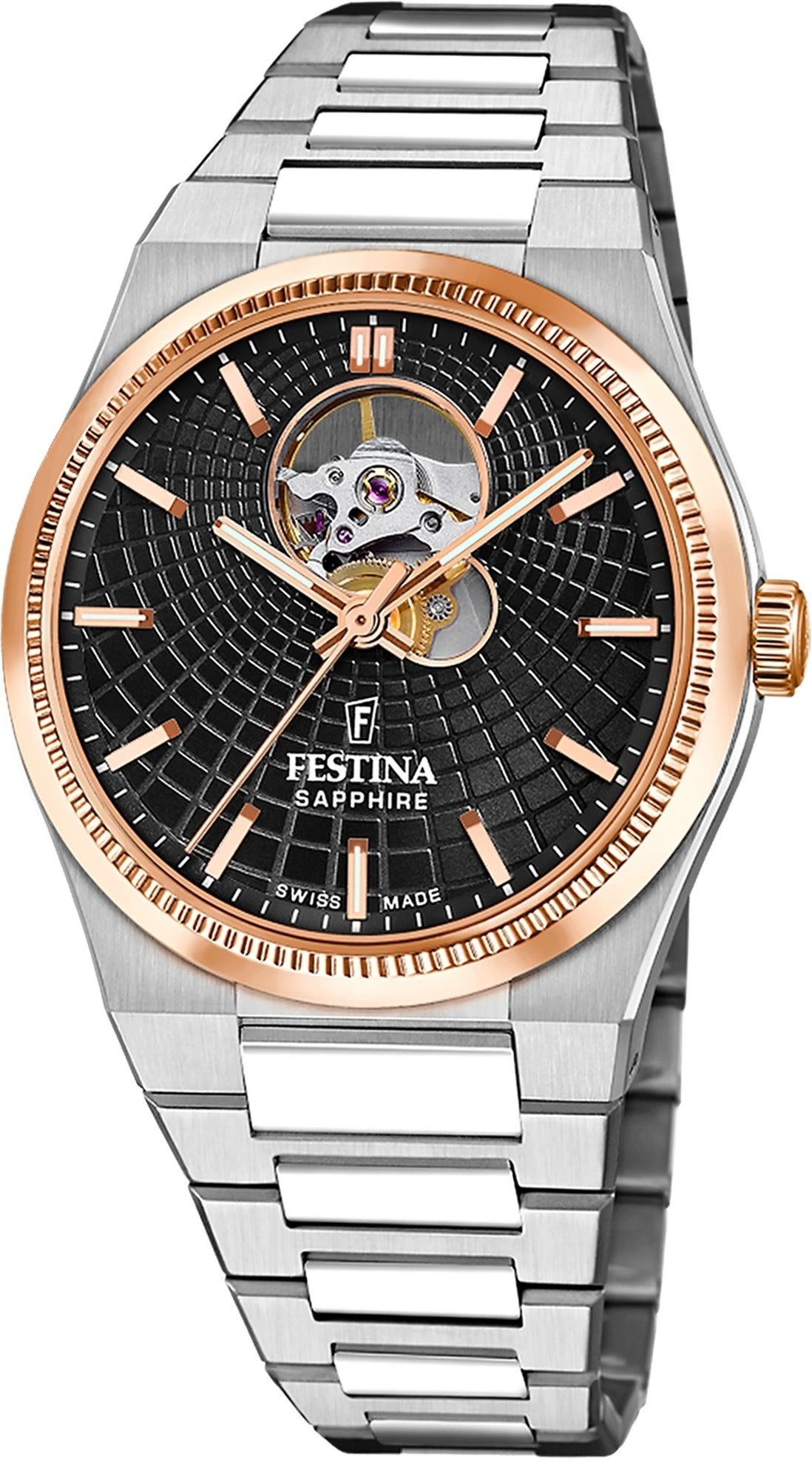 Automatikuhr Festina Herrenuhr Swiss Made Armbanduhr