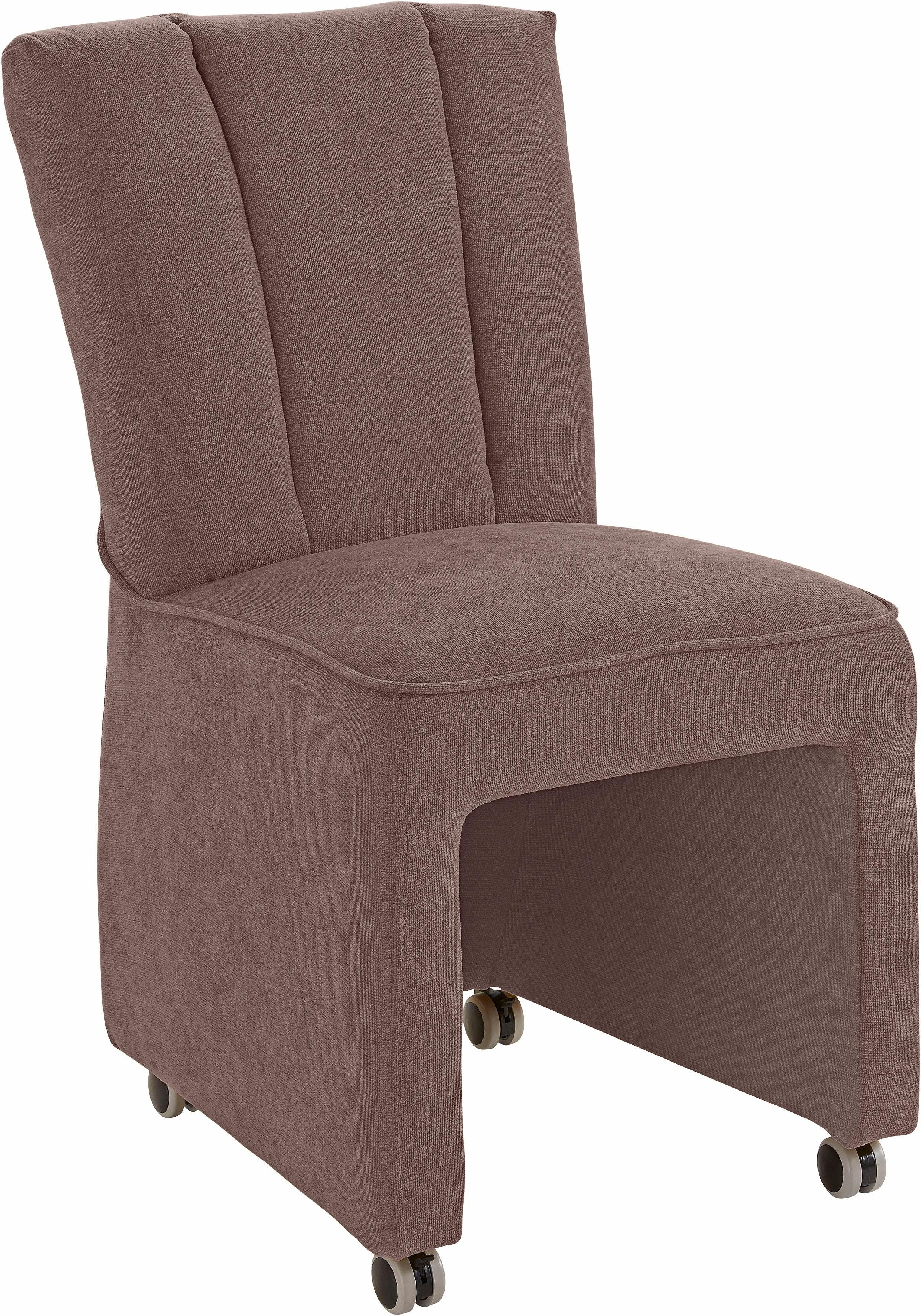 exxpo - sofa fashion Sessel Costa, Loungesessel, Hochlehnsessel, auf Rollen, Komfortsitzhöhe 53cm, kompakt und bequem, Breite 52 cm