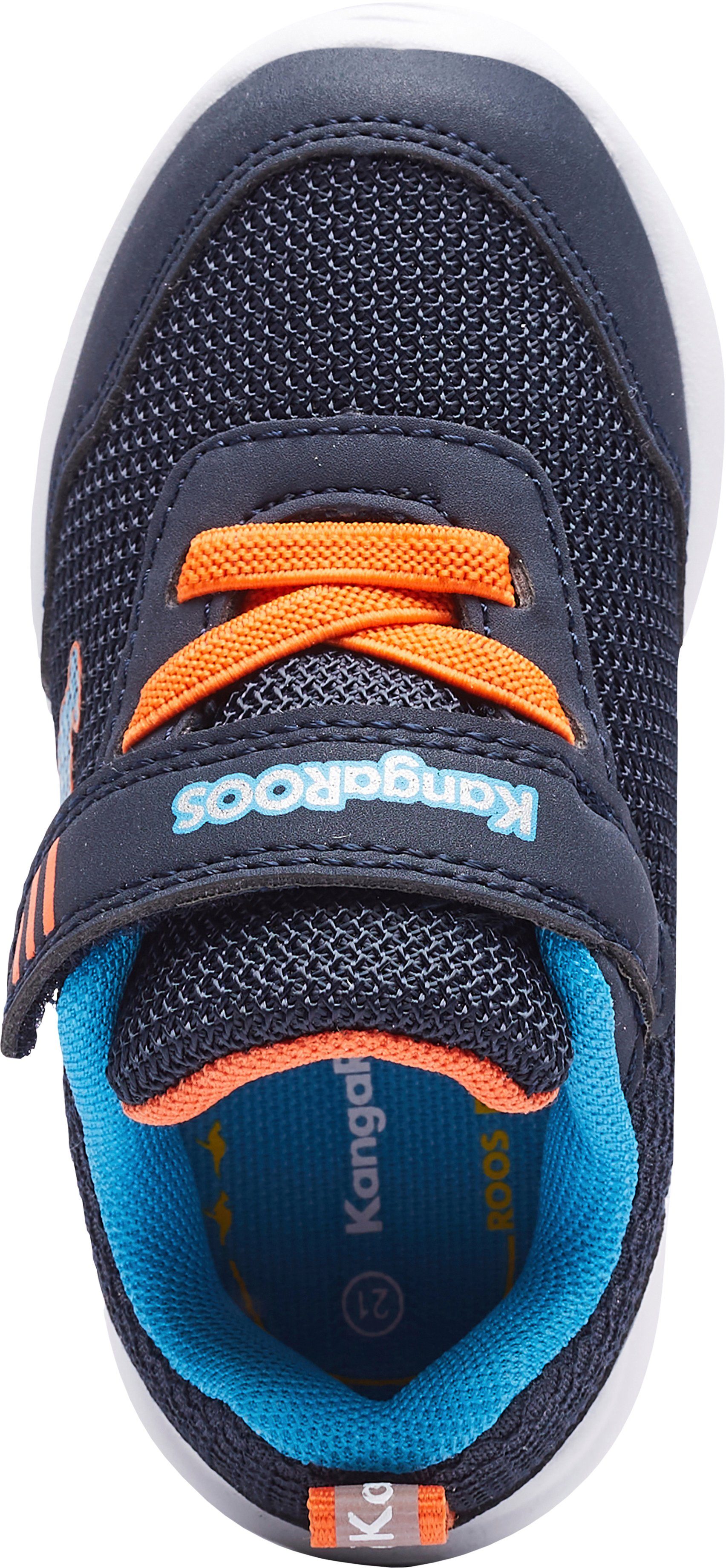 mit KangaROOS EV Sneaker KY-Lilo Klettverschluss navy-orange