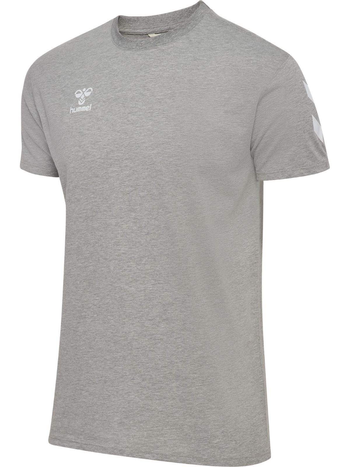 hummel T-Shirt hmlGO 2.0 Chevron (Baumwolle) grau Herren