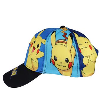 POKÉMON Baseball Cap Pokemon Pikachu Kinder Basecap Baseball Kappe allover Print Gr. 54 bis 56