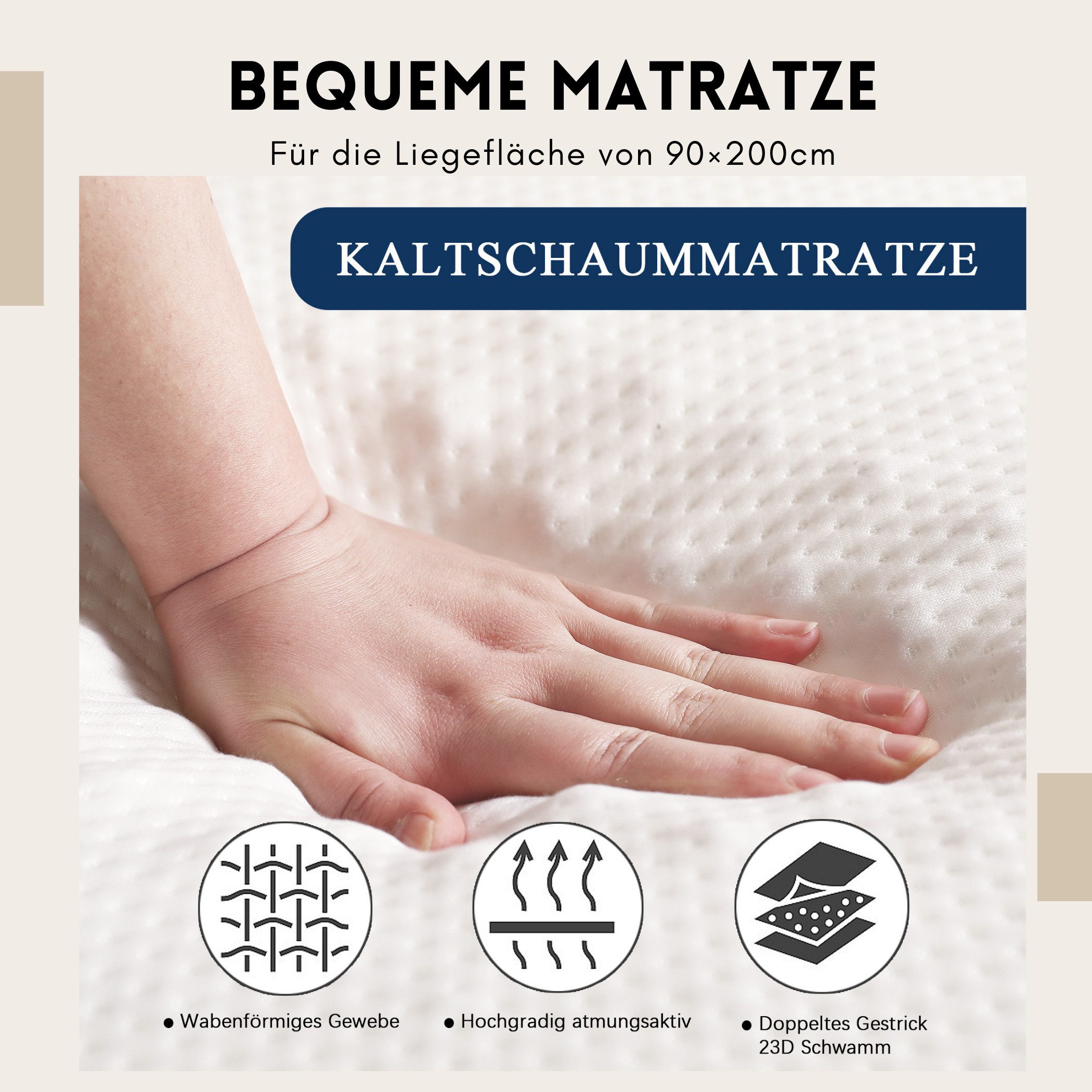 Jugendmatratze Ergonomische Matratze Härtegrad 3 Mittelfeste günstig online kaufen