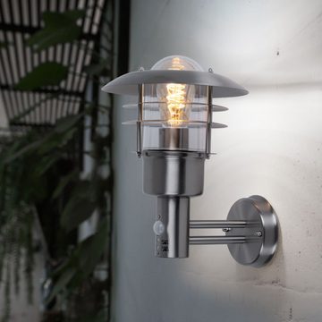 etc-shop Außen-Wandleuchte, Leuchtmittel nicht inklusive, Wandleuchte Wandlampe Laterne Terrassenleuchte