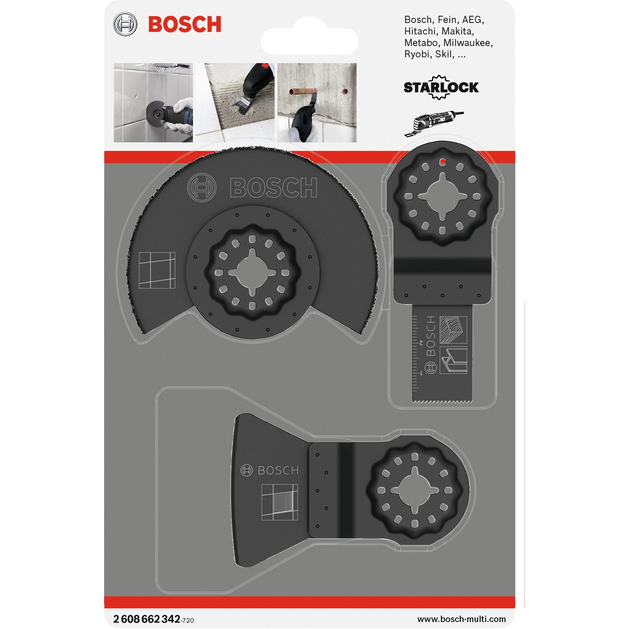 BOSCH Sägeblatt Professional Fliesen-Basis-Set Bosch Starlock