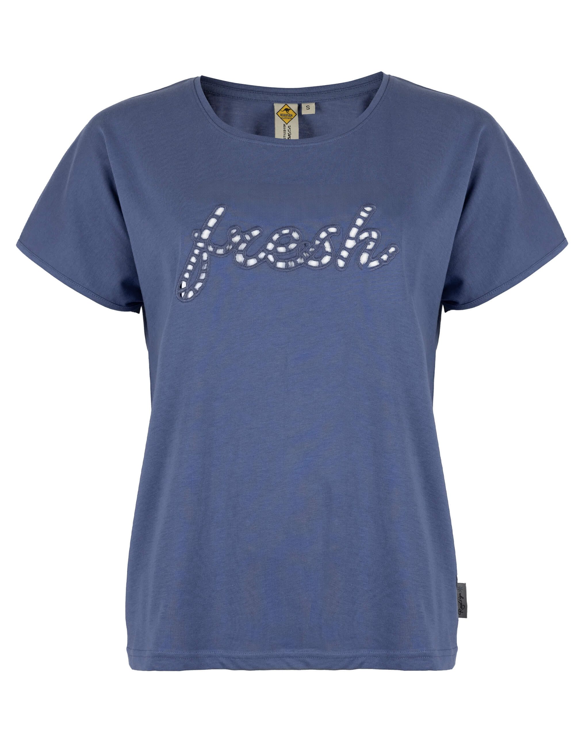 ROADSIGN australia T-Shirt Embroidery (1, 1-tlg., 1) mit feiner Stickerei auf der Vorderseite, aus weicher Baumwolle