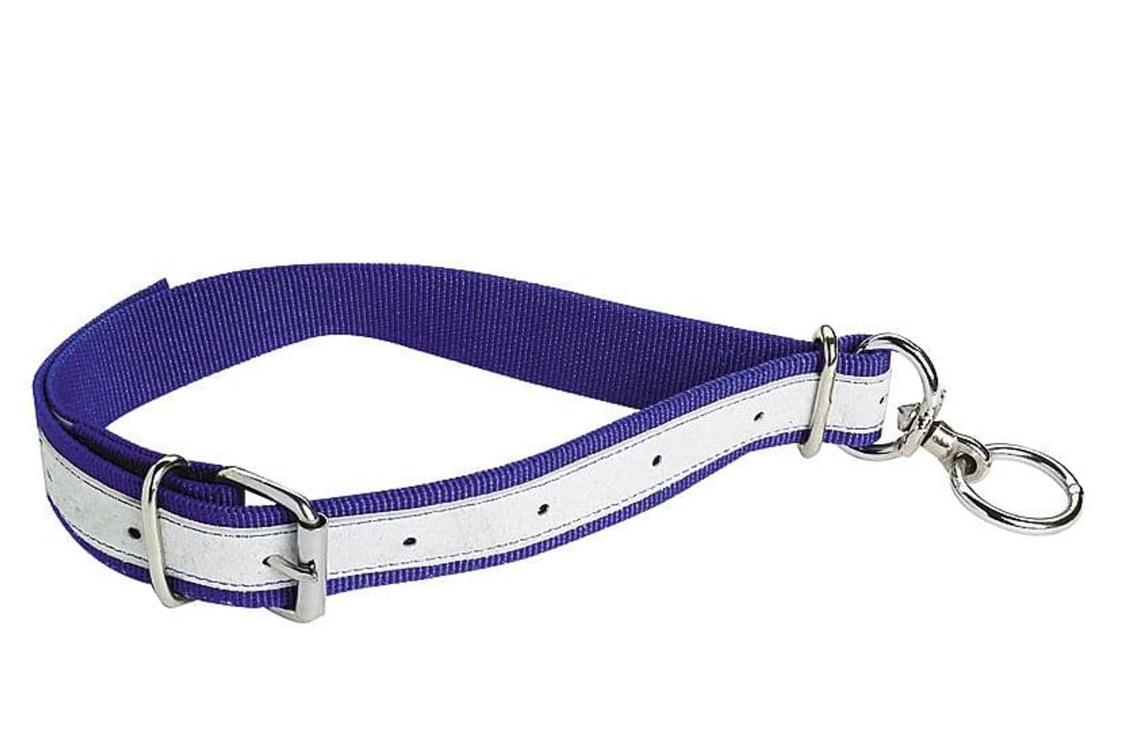 Horizont Tier-Halsband KAMER Nylon-Kälberhalsriemen lederverstärkt (80 cm) blau