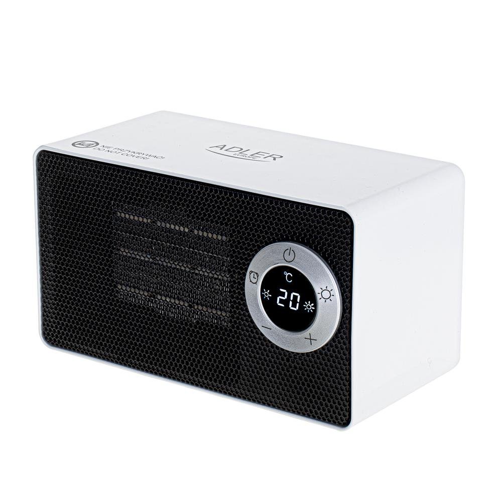 Adler Keramikheizlüfter AD 7746, 1000 W, mit LCD-Display und Timerfunktion