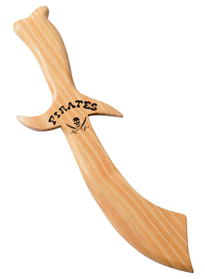 Sohni Wicke Spielzeug-Schwert Entermesser aus Holz, Robuster kleiner Holzsäbel für freche Seeräuber