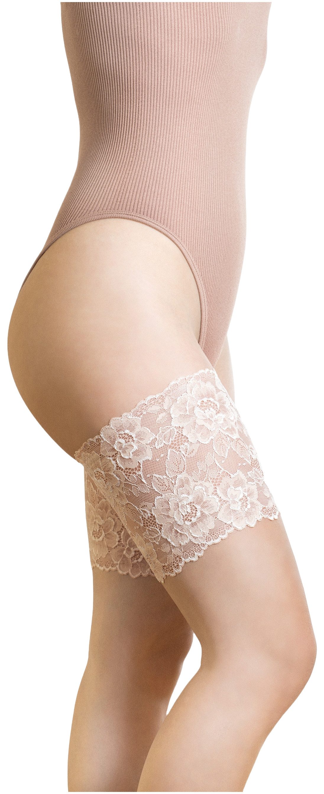 Fiore Strapsgürtel Bodycare, Strumpfband, breite Spitzen-Strumpfbänder gegen Wundscheuern