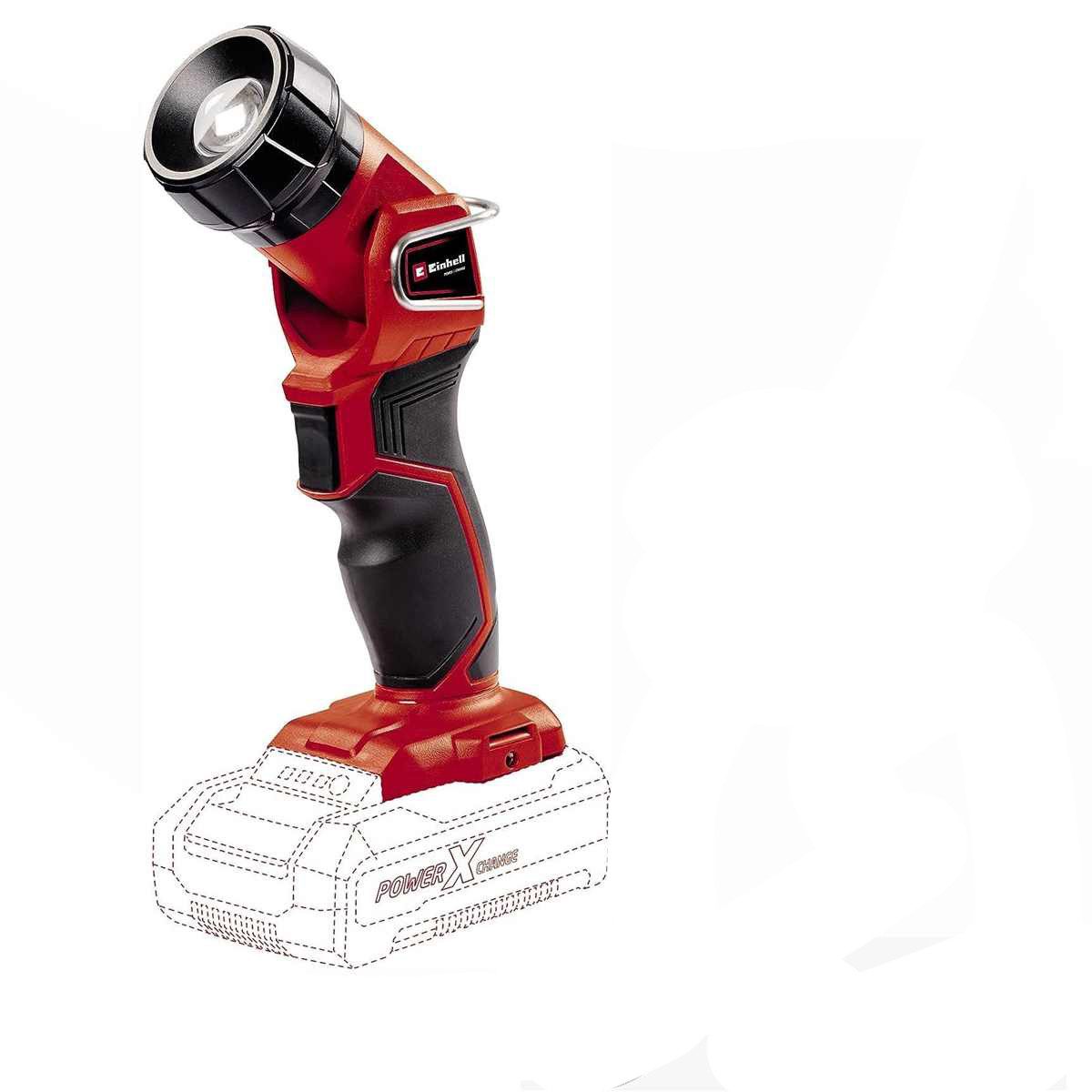 Einhell LED Taschenlampe Akku-Lampe TC-CL 18 Li H-Solo 18 V, 280 lm, 33 m Leuchtweite